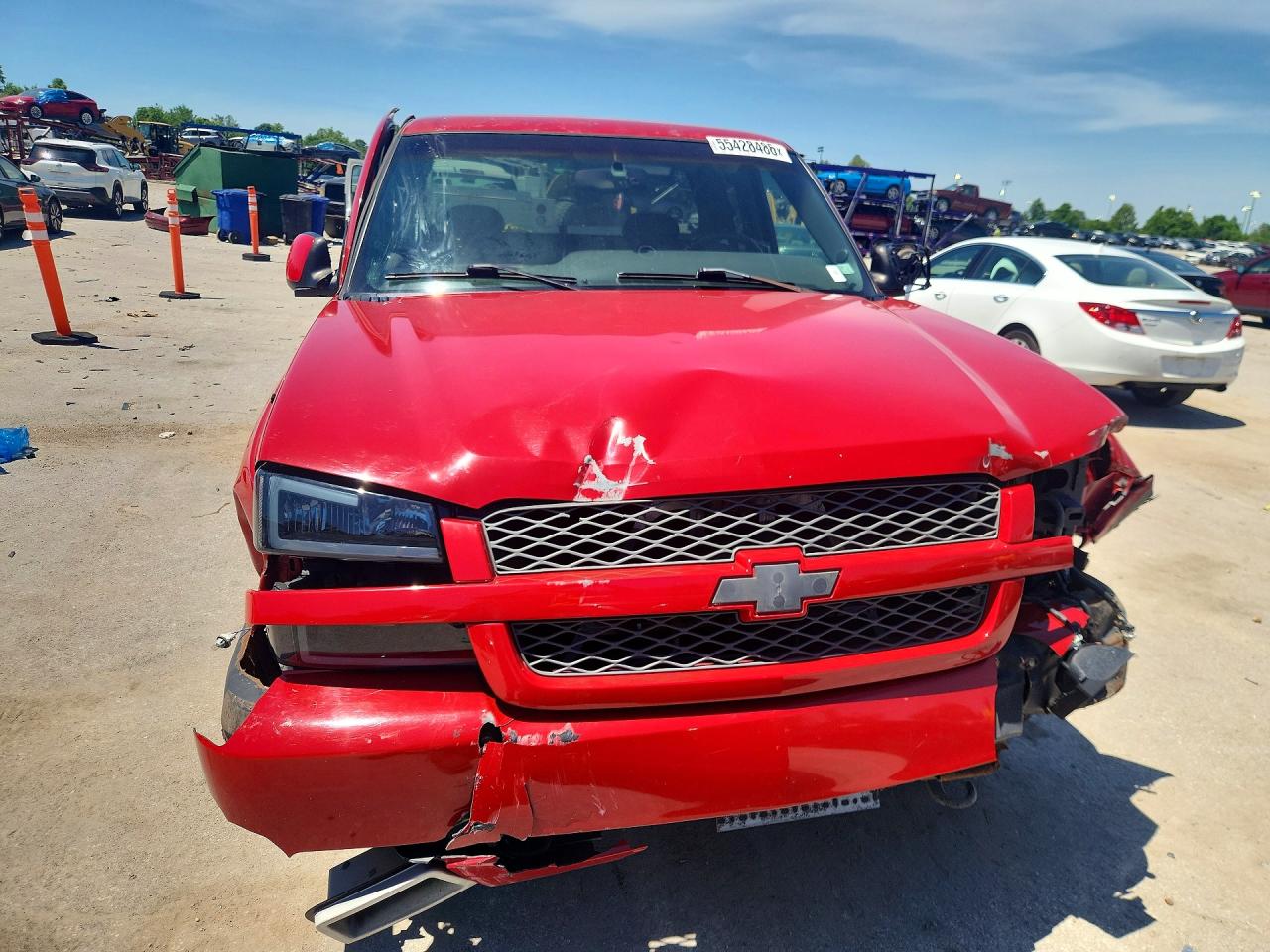 2003 Chevrolet Silverado K1500 Красный vin: 2GCEK19N331343723
