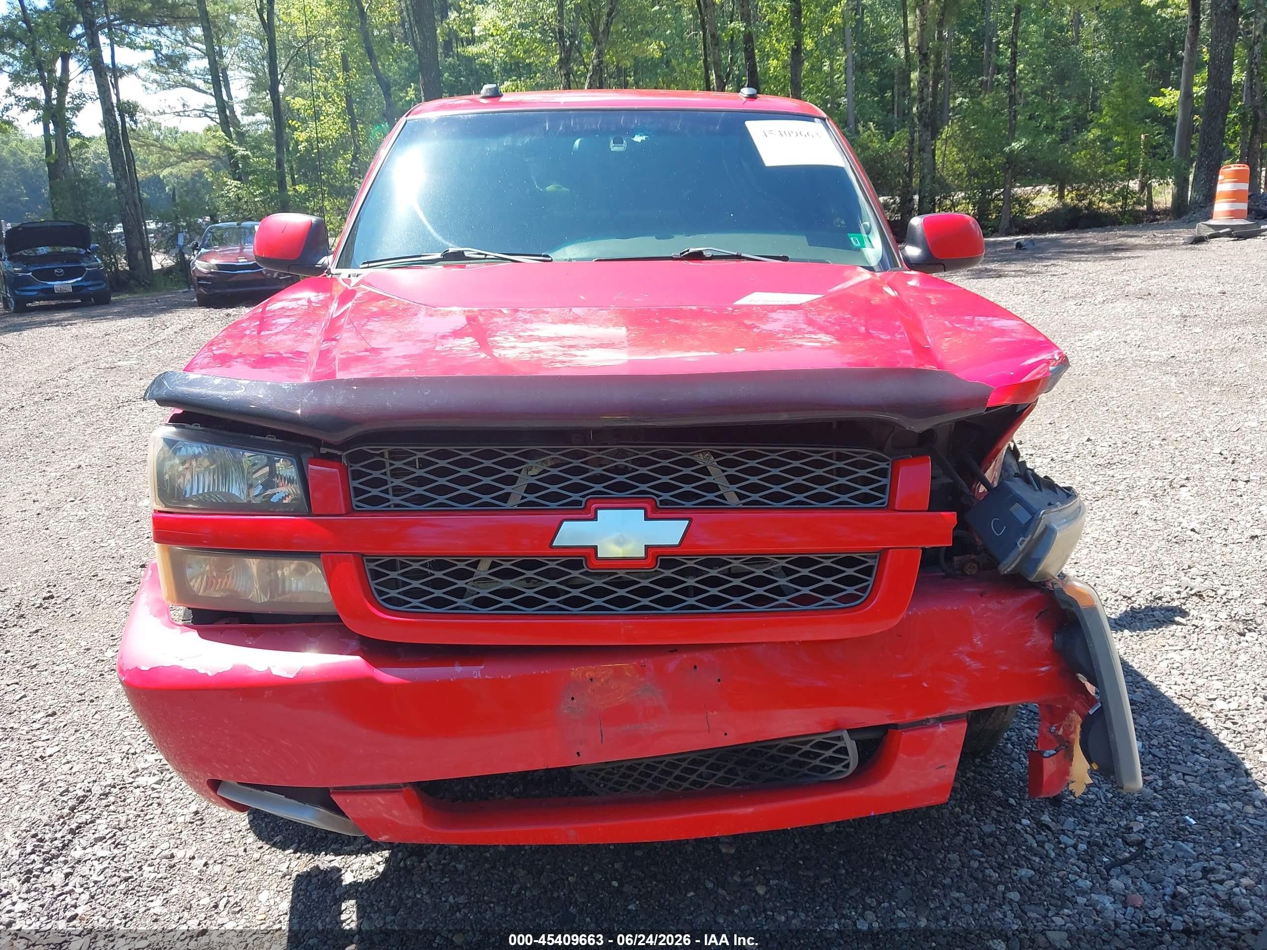 2004 Chevrolet Silverado 1500 Ss Red vin: 2GCEK19N641189817