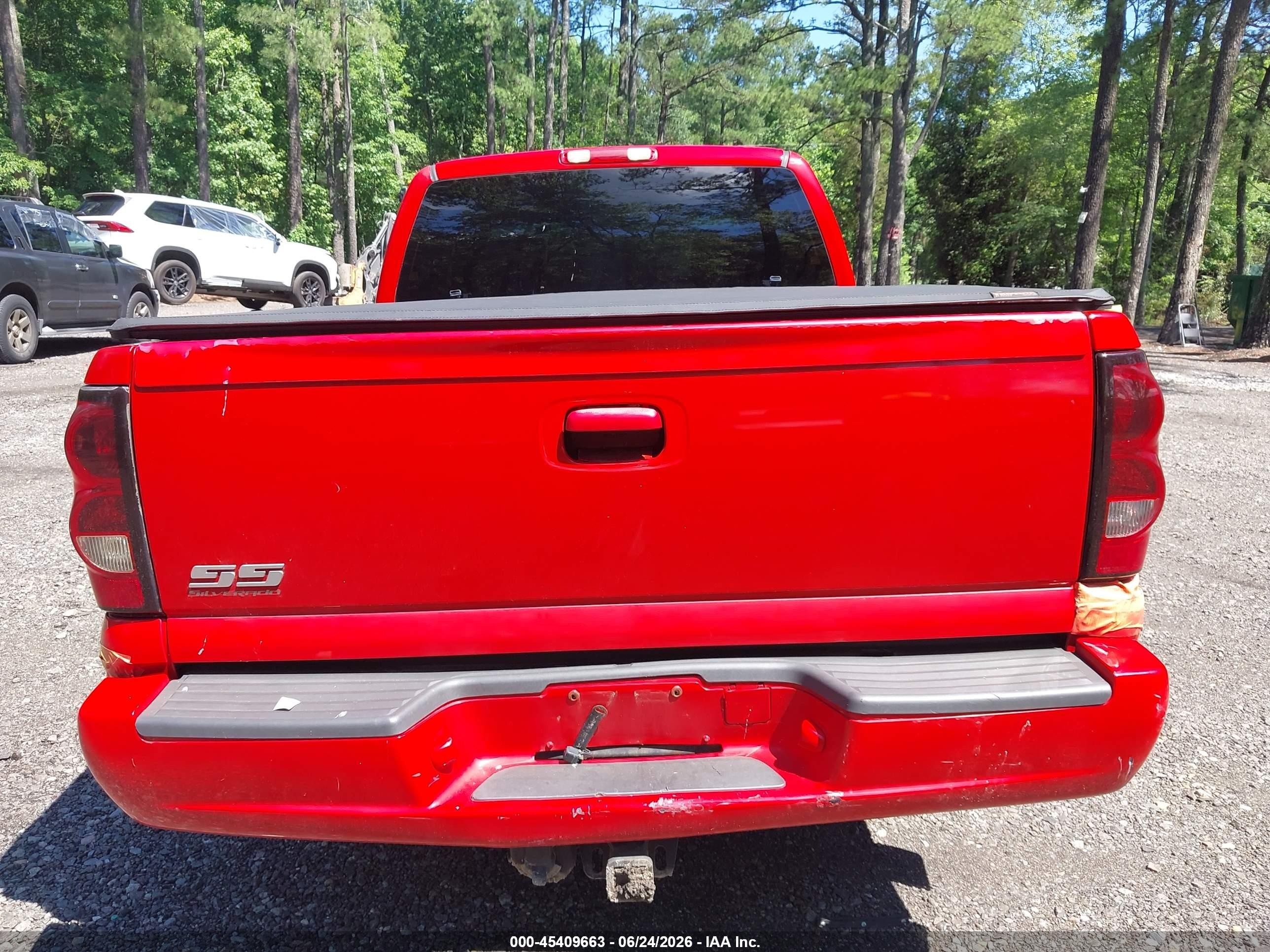 2004 Chevrolet Silverado 1500 Ss Red vin: 2GCEK19N641189817