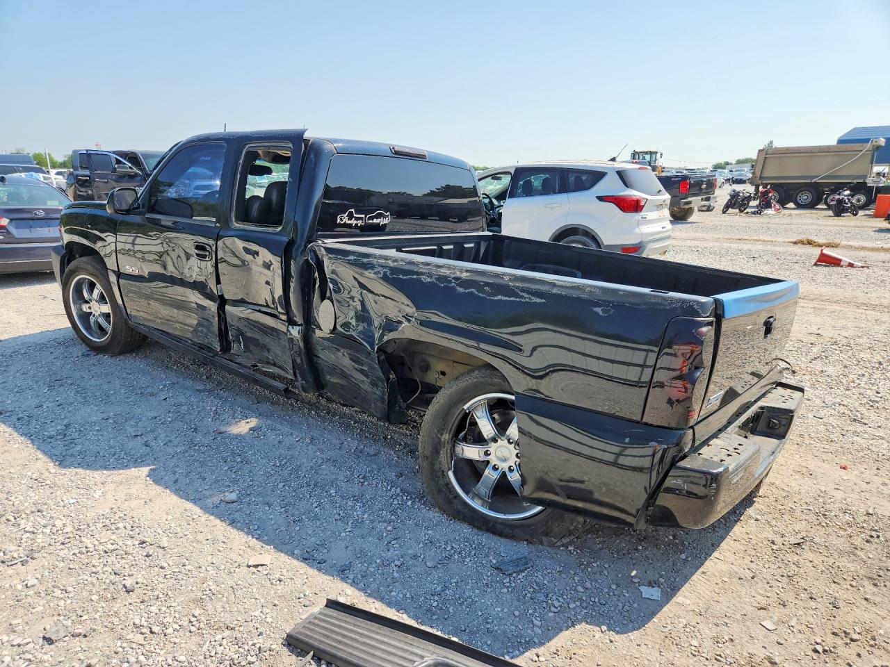 2003 Chevrolet Silverado K1500 Black vin: 2GCEK19N731387949