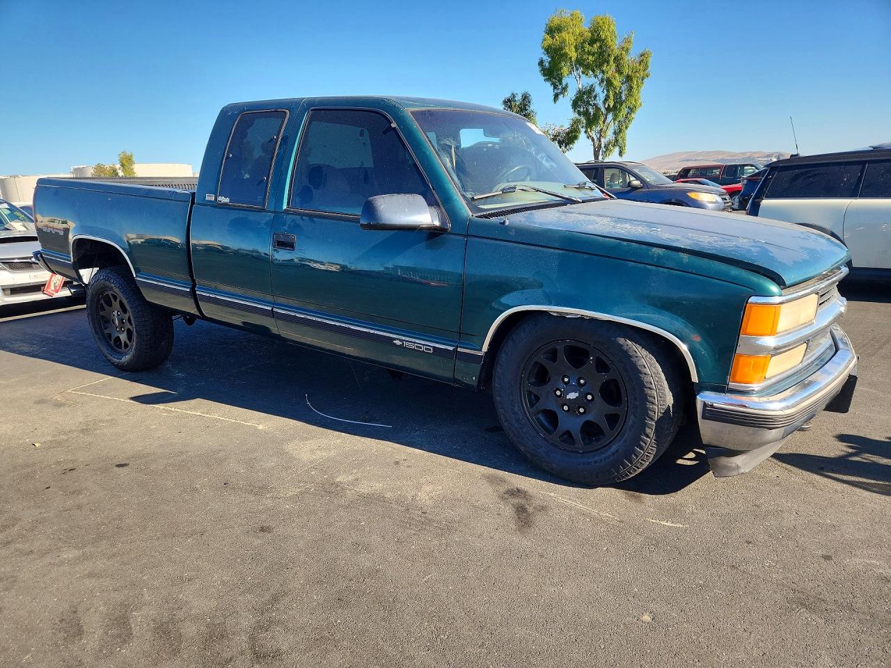1996 Chevrolet Gmt-400 K1500 Green vin: 2GCEK19R0T1170309