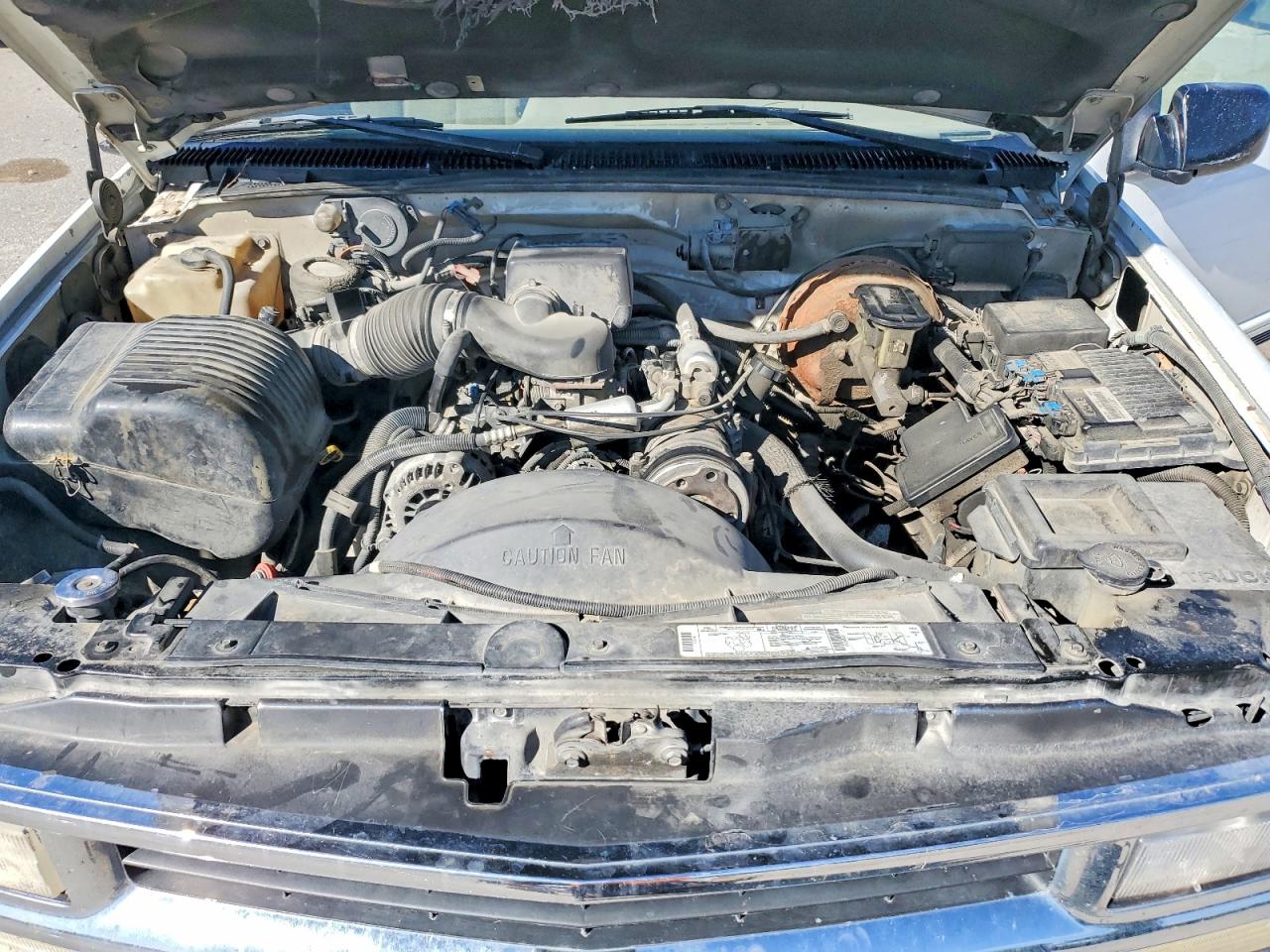 1996 Chevrolet Silverado 1500 White vin: 2GCEK19R0T1237846