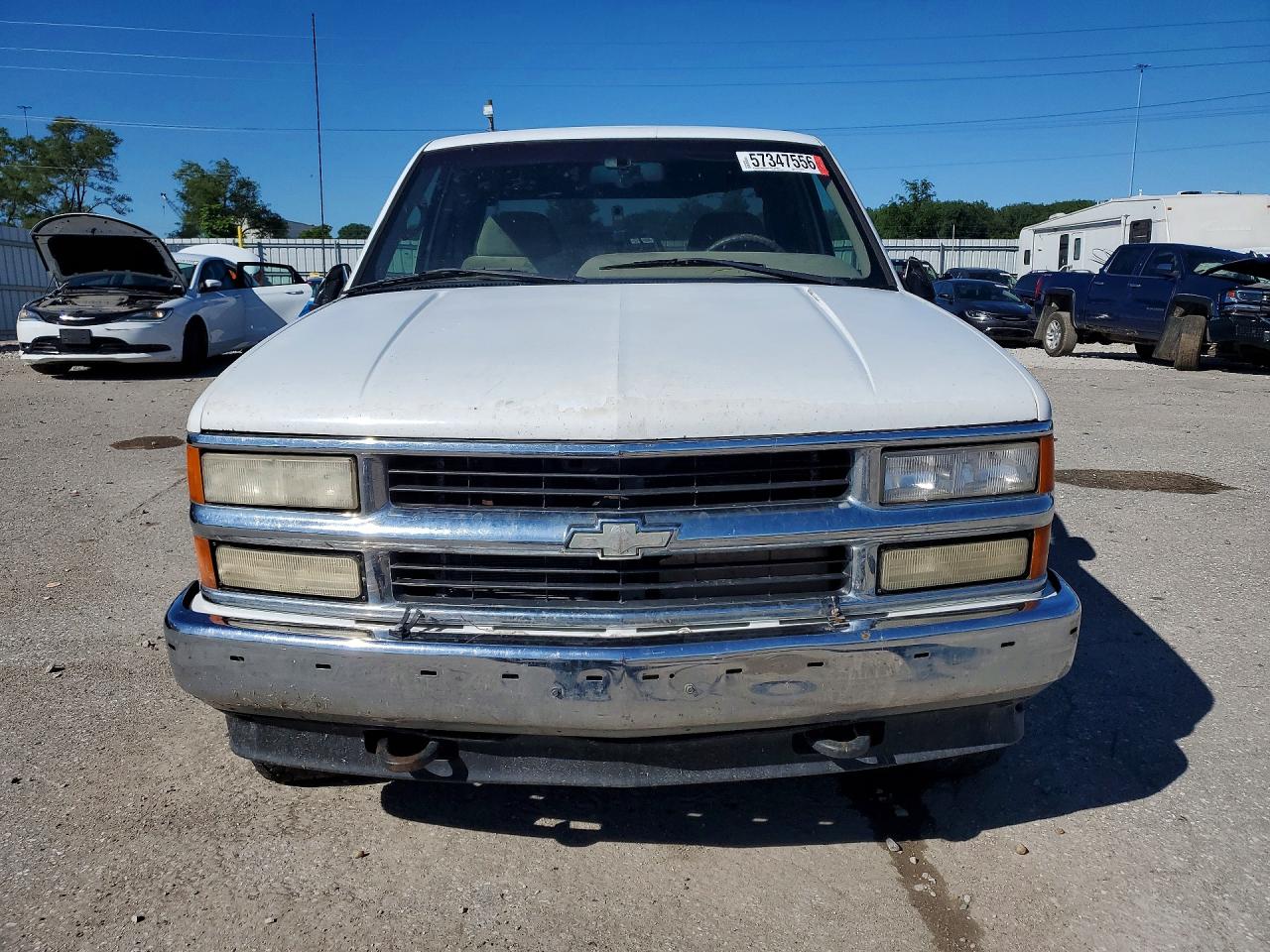 1996 Chevrolet Silverado 1500 White vin: 2GCEK19R0T1237846