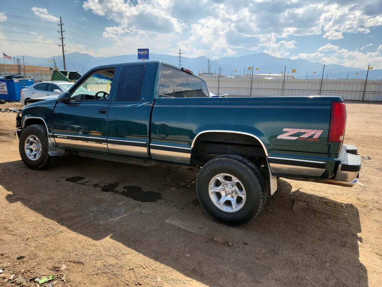 1998 Chevrolet Gmt-400 K1500 Green vin: 2GCEK19R0W1127268