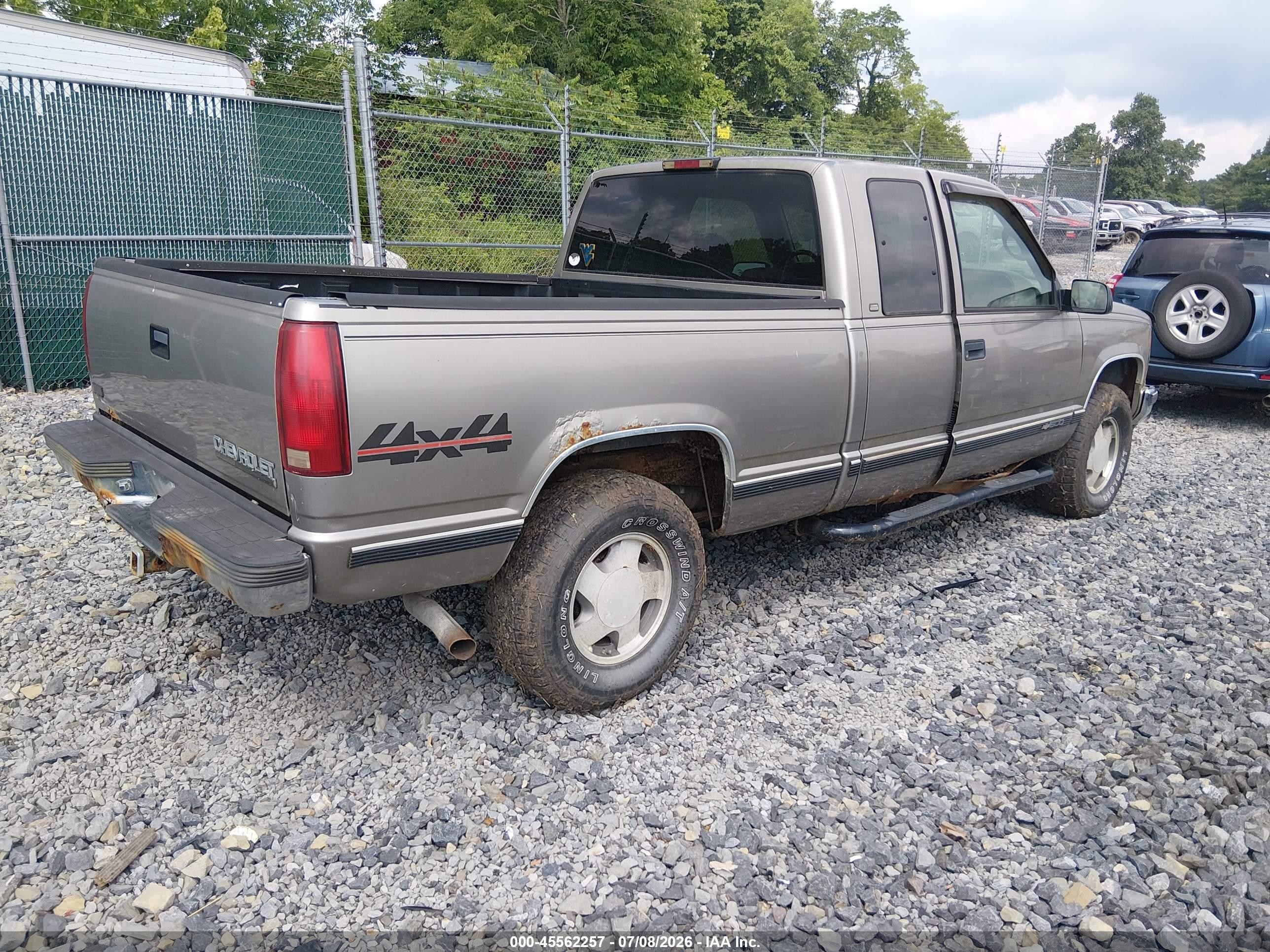 1998 Chevrolet C/k 1500 Fleetside Tan vin: 2GCEK19R0W1210070
