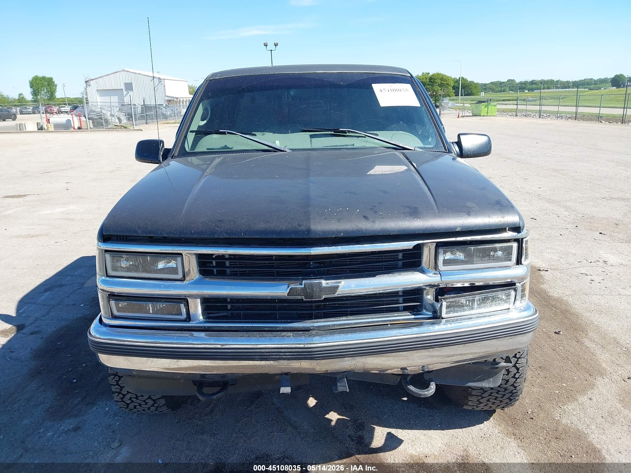 1998 Chevrolet K1500 Fleetside Black vin: 2GCEK19R0W1210764