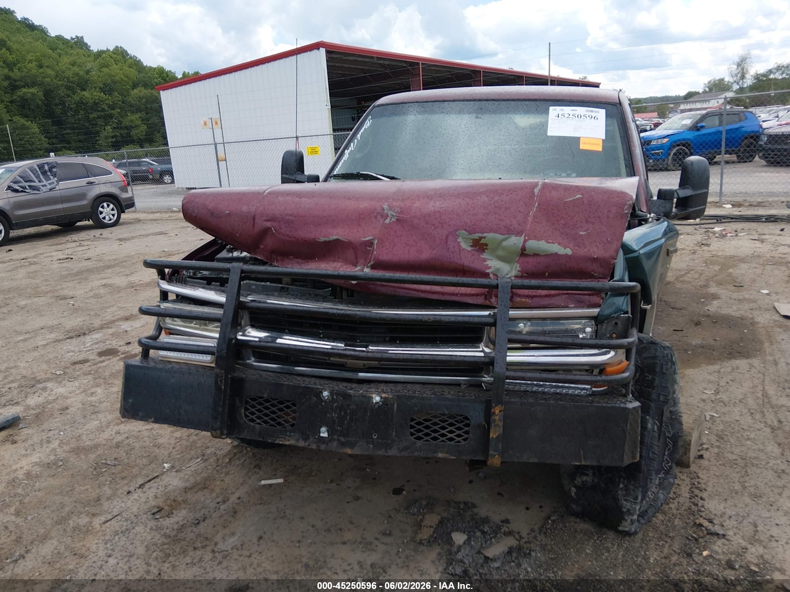 1996 Chevrolet Gmt-400 K1500 Maroon vin: 2GCEK19R1T1216875