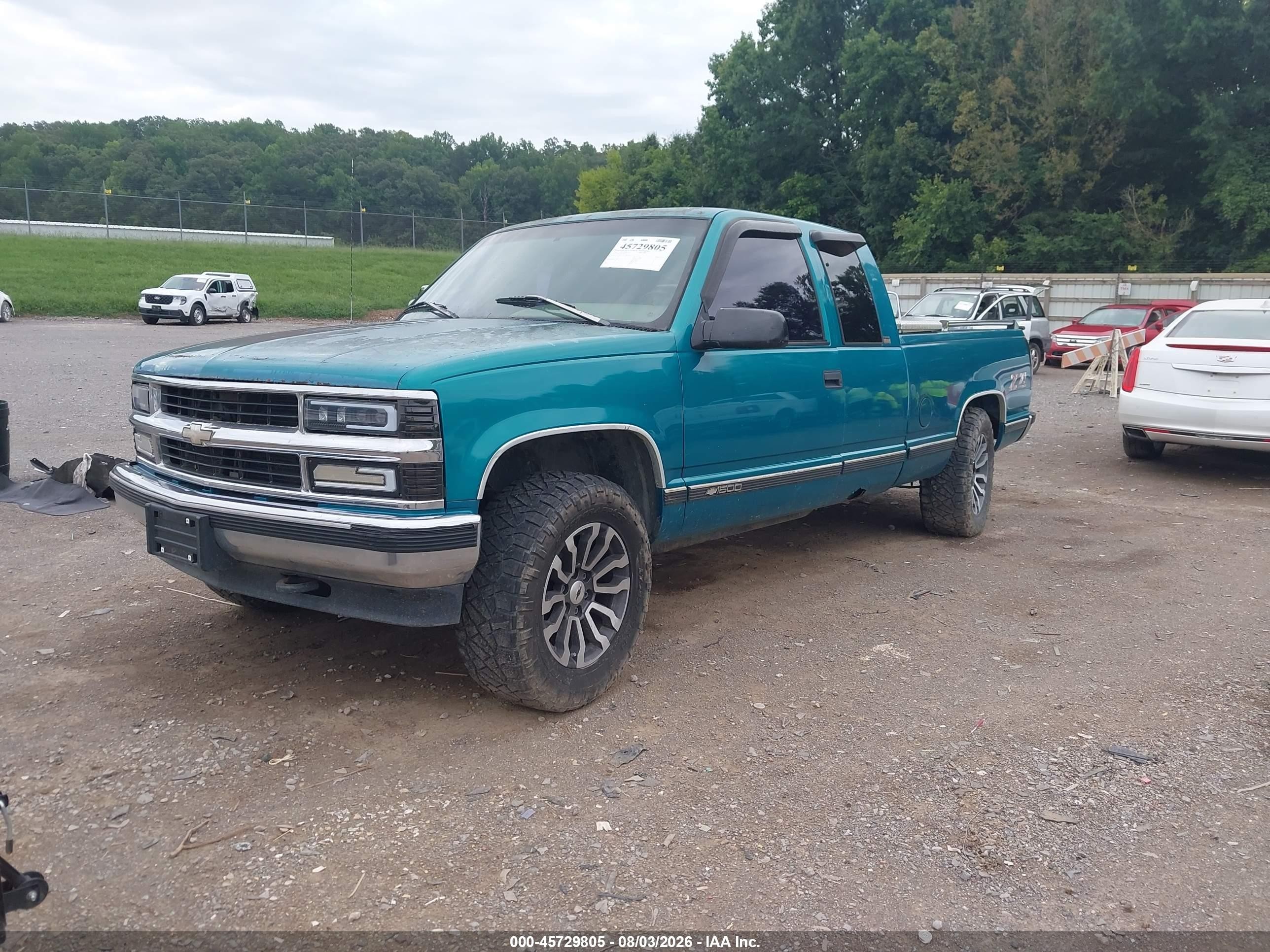 1996 Chevrolet Gmt-400 K1500 Green vin: 2GCEK19R1T1244210