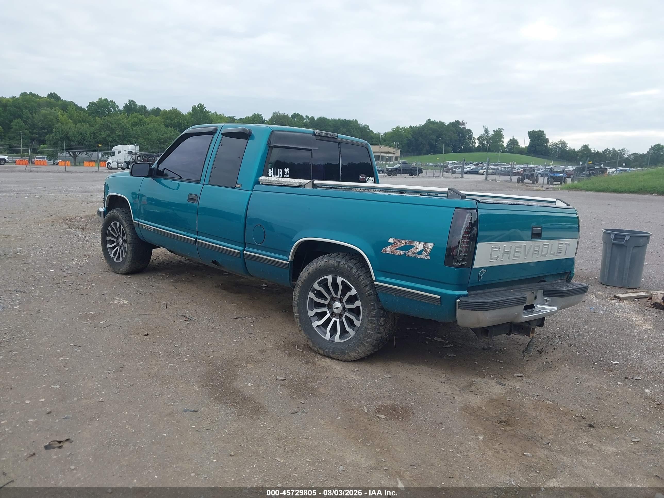 1996 Chevrolet Gmt-400 K1500 Green vin: 2GCEK19R1T1244210