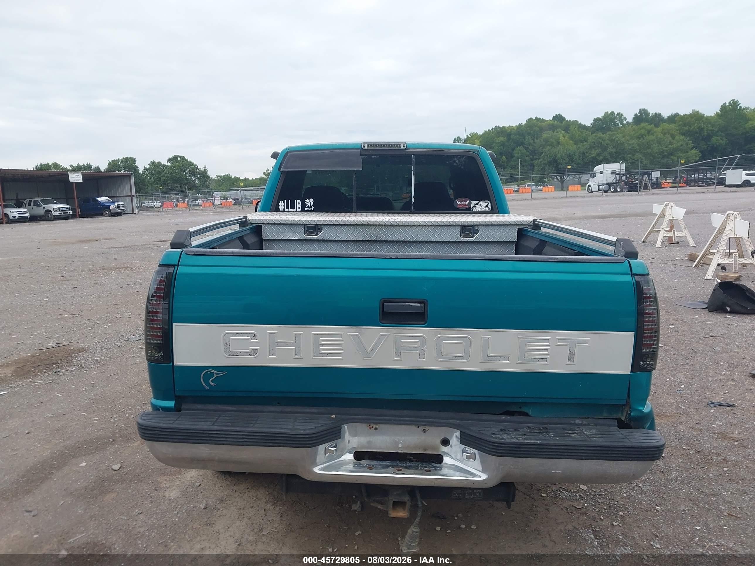 1996 Chevrolet Gmt-400 K1500 Green vin: 2GCEK19R1T1244210