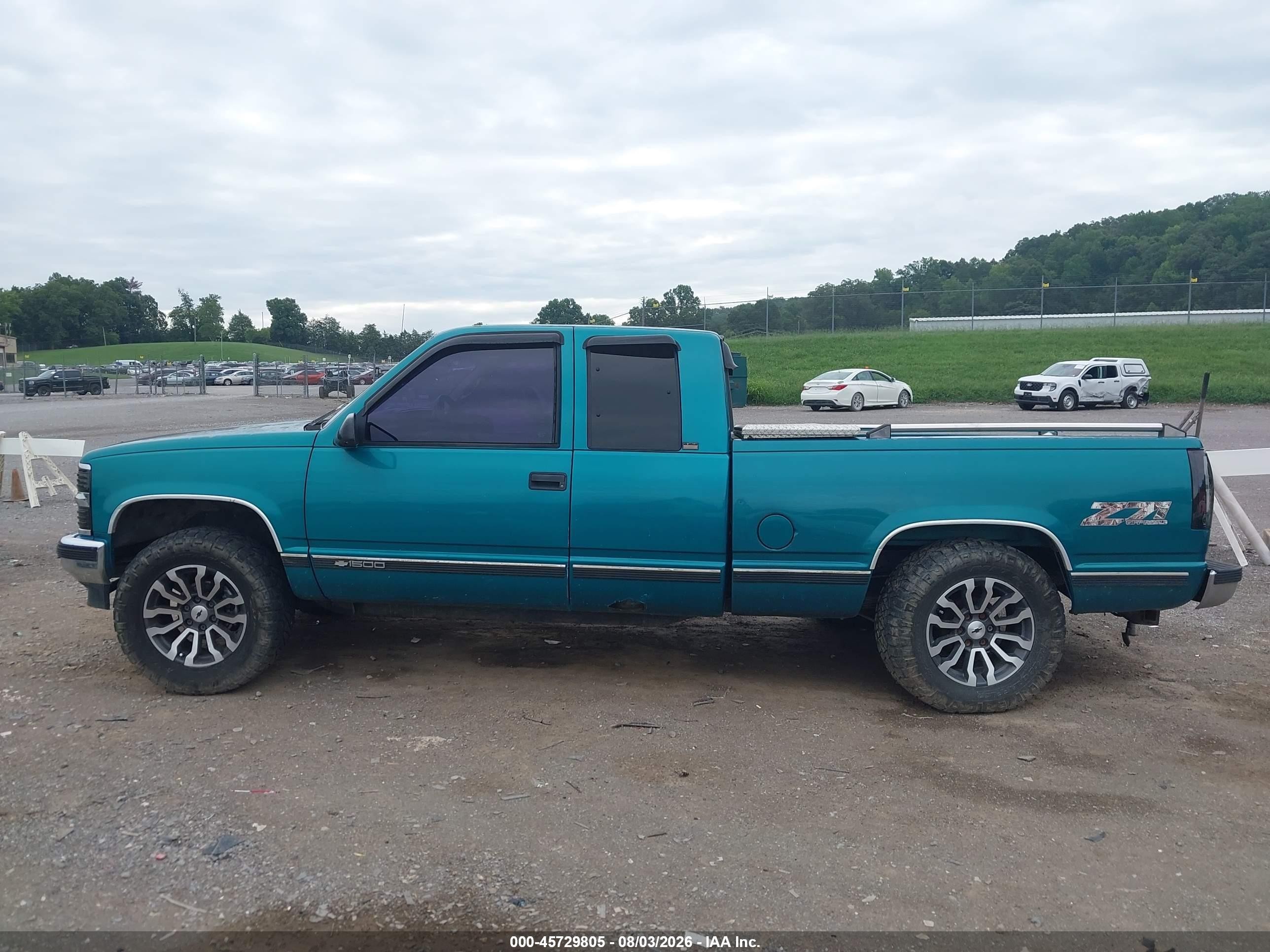 1996 Chevrolet Gmt-400 K1500 Green vin: 2GCEK19R1T1244210