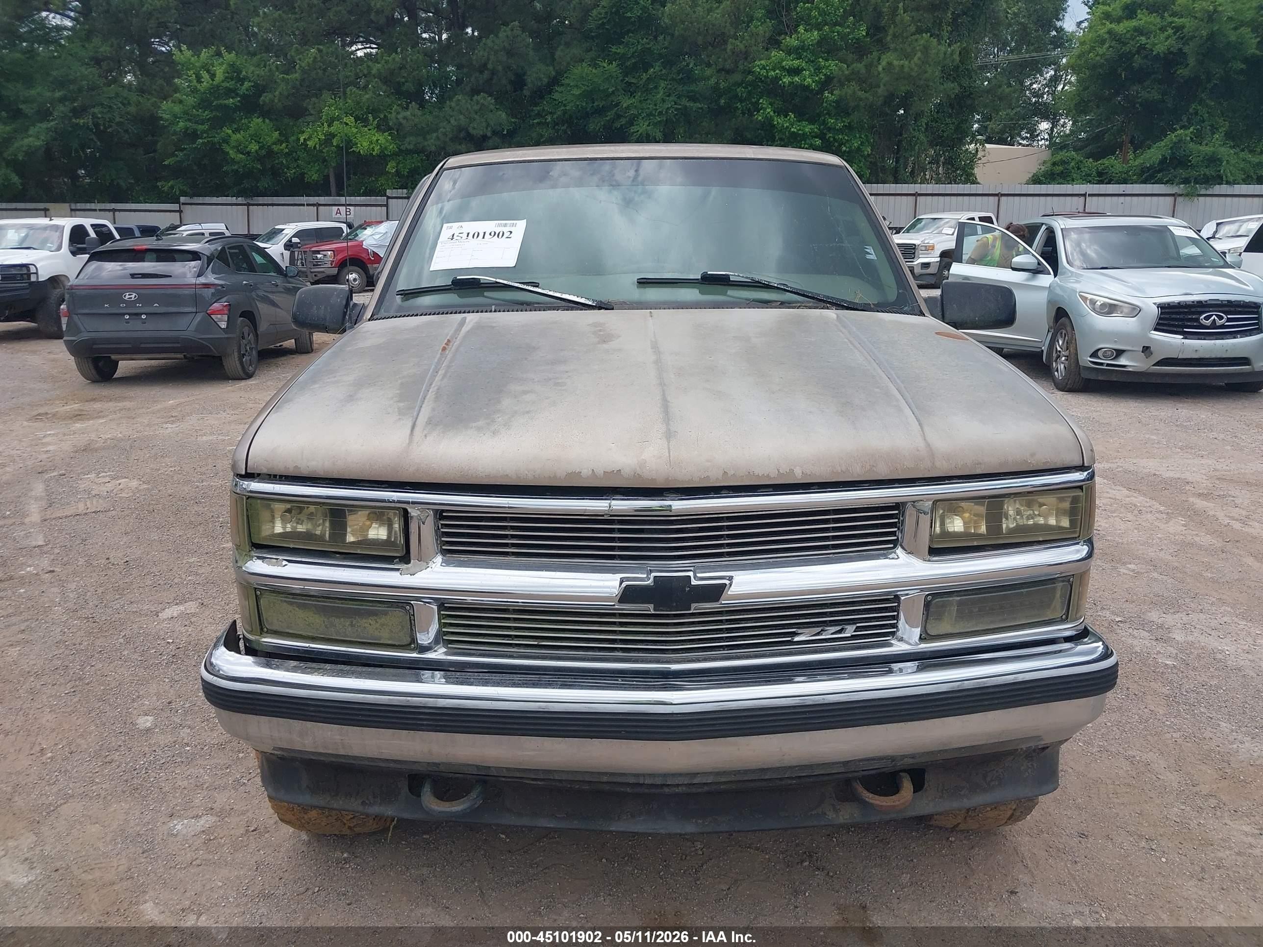 1997 Chevrolet C/k 1500 Silverado Fleetside Tan vin: 2GCEK19R1V1195318