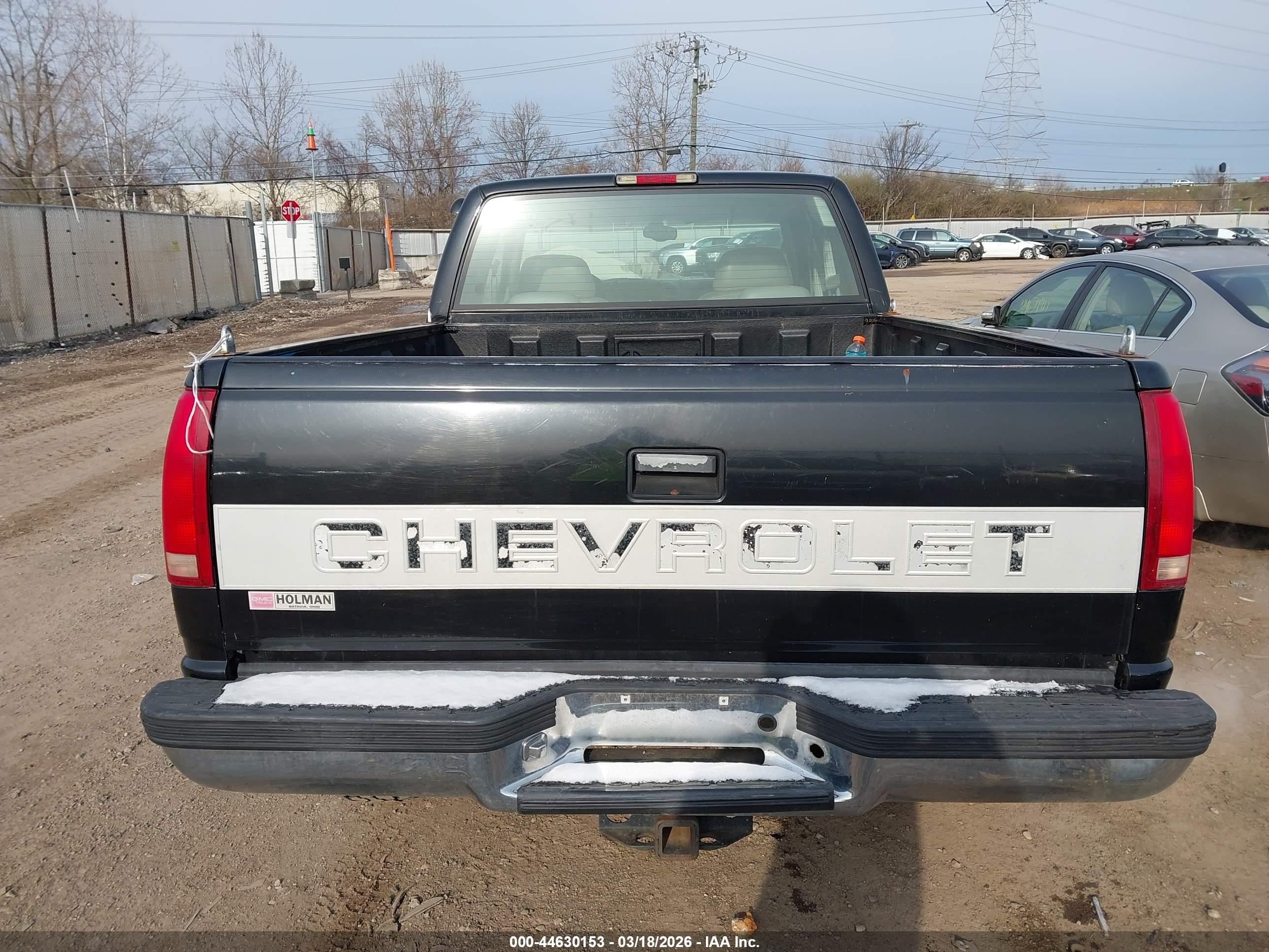 1997 Chevrolet K1500 Fleetside Black vin: 2GCEK19R1V1262516