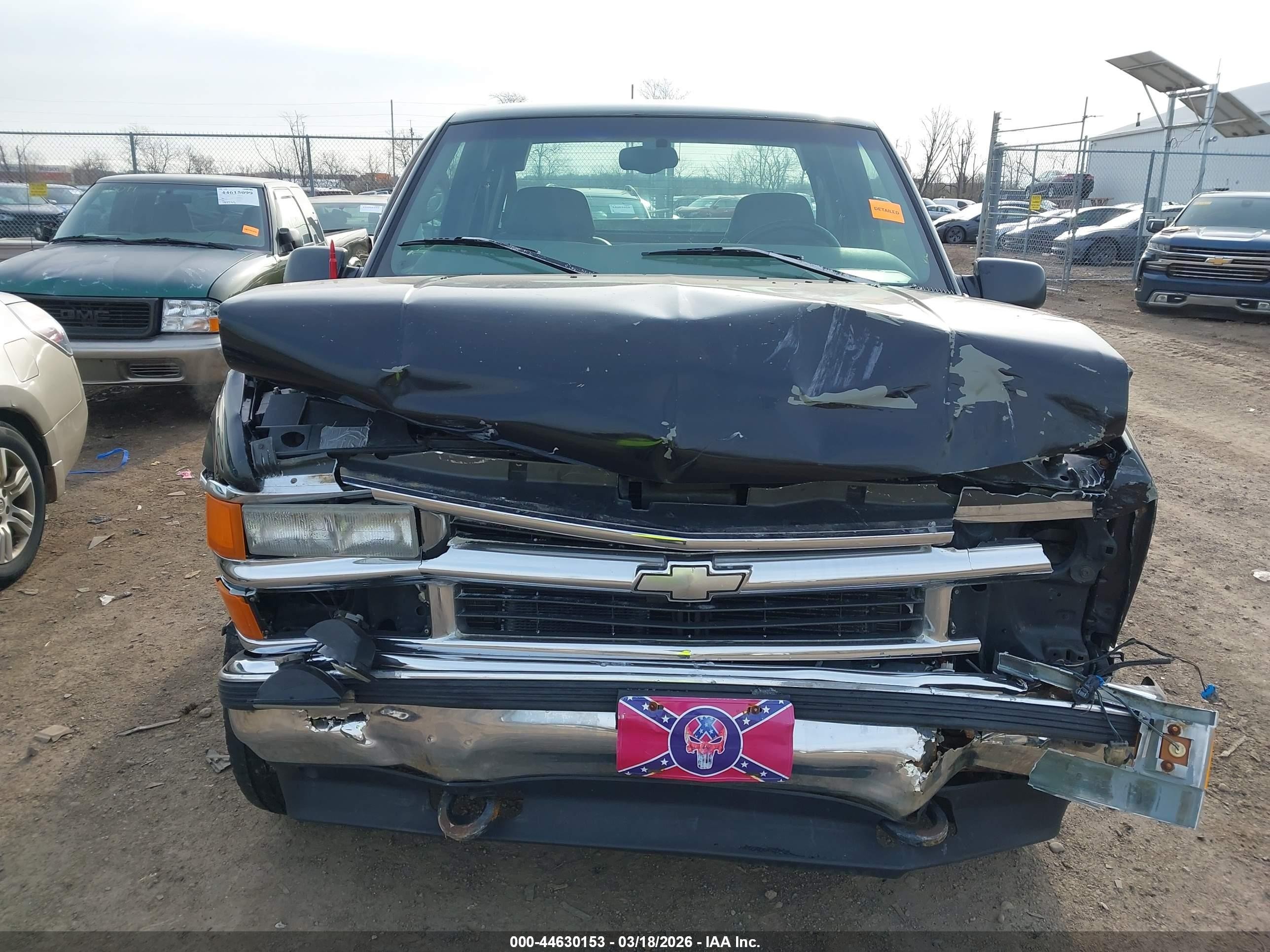 1997 Chevrolet K1500 Fleetside Black vin: 2GCEK19R1V1262516