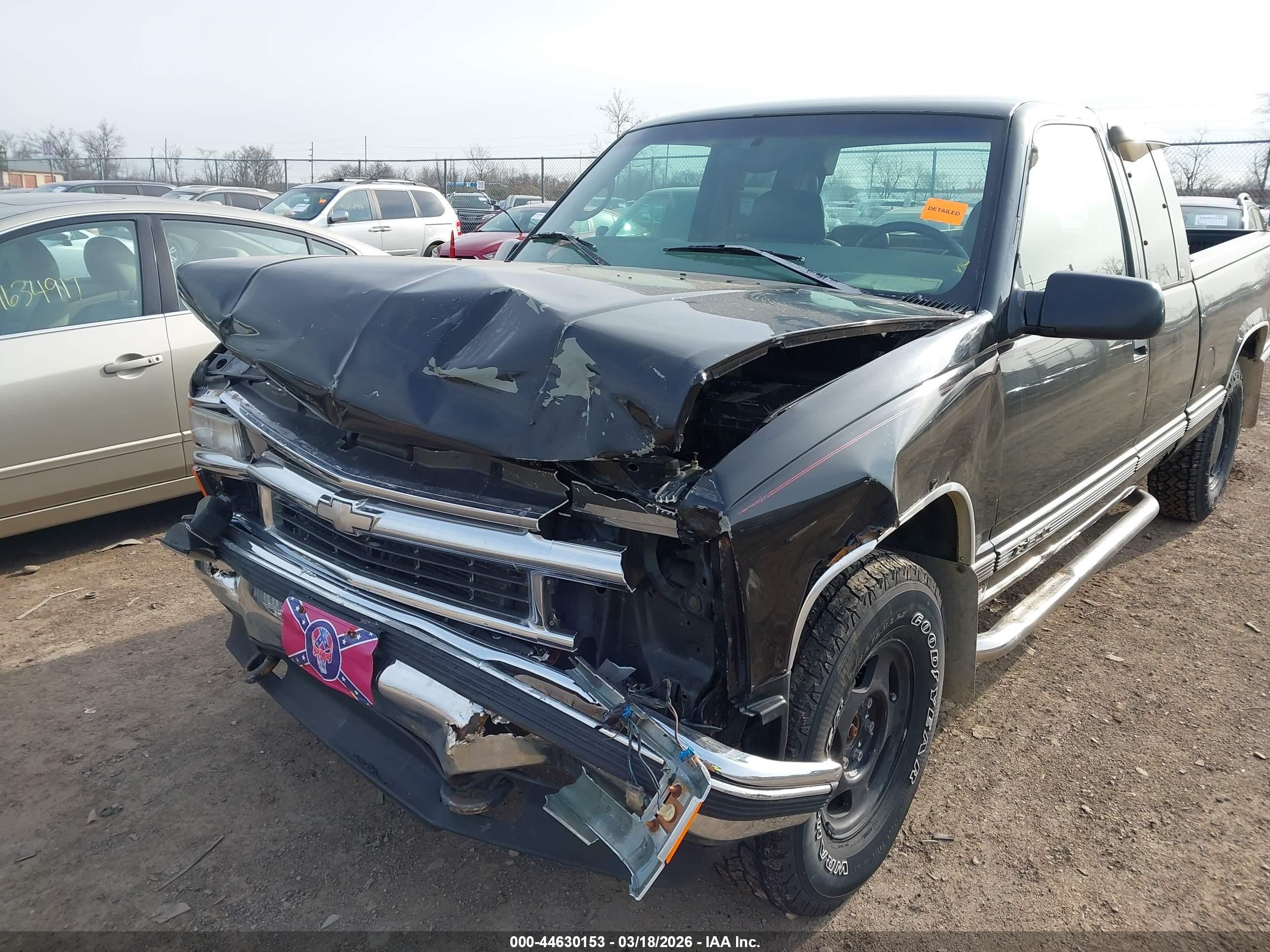 1997 Chevrolet K1500 Fleetside Black vin: 2GCEK19R1V1262516