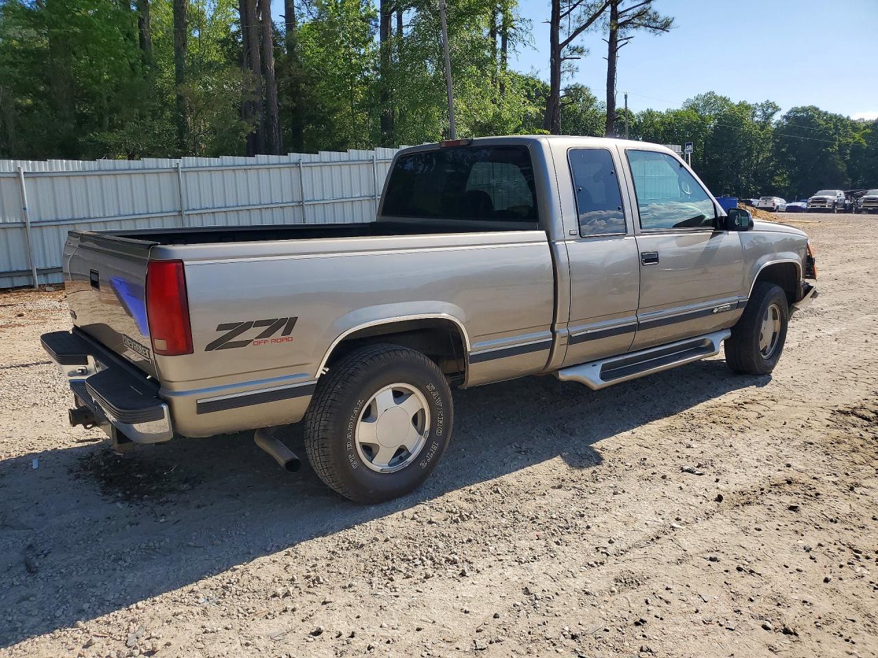 1998 Chevrolet Gmt-400 K1500 Серебряный vin: 2GCEK19R1W1210224