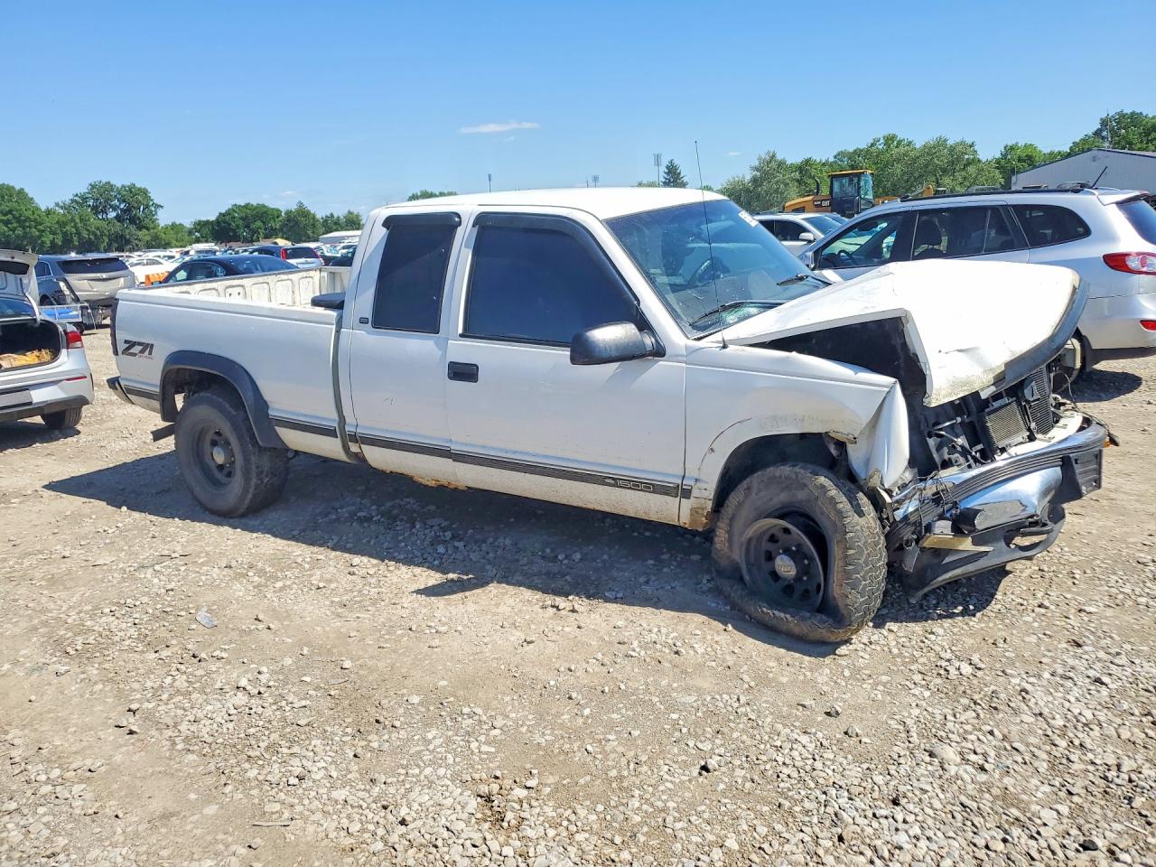 1998 Chevrolet Gmt-400 K1500 White vin: 2GCEK19R2W1174401