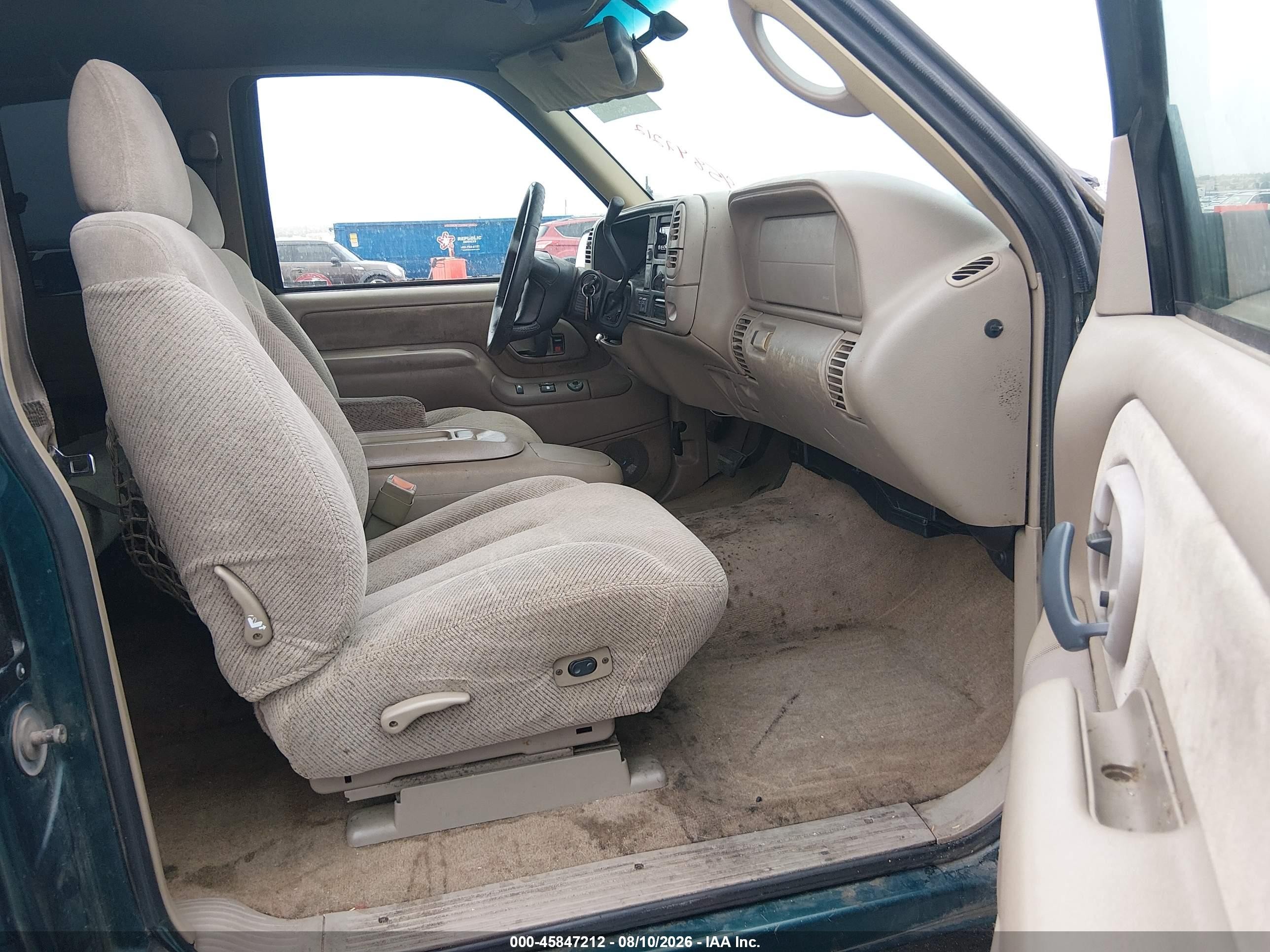 1997 Chevrolet K1500 Fleetside Green vin: 2GCEK19R3V1227704