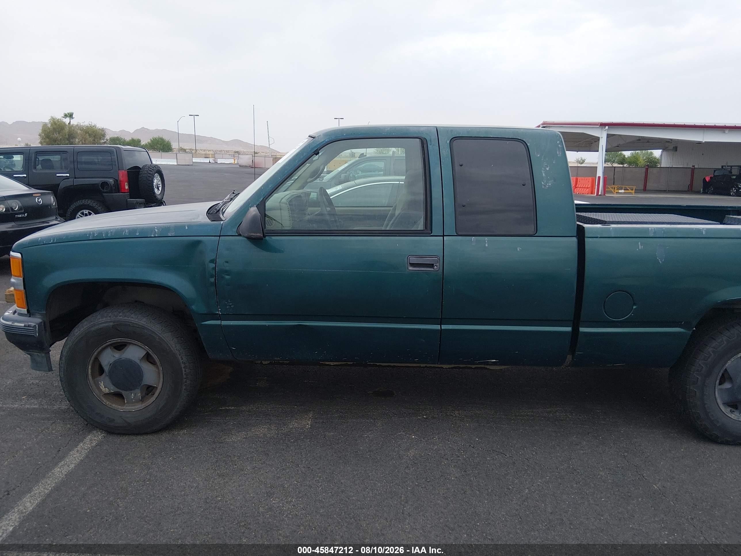 1997 Chevrolet K1500 Fleetside Green vin: 2GCEK19R3V1227704