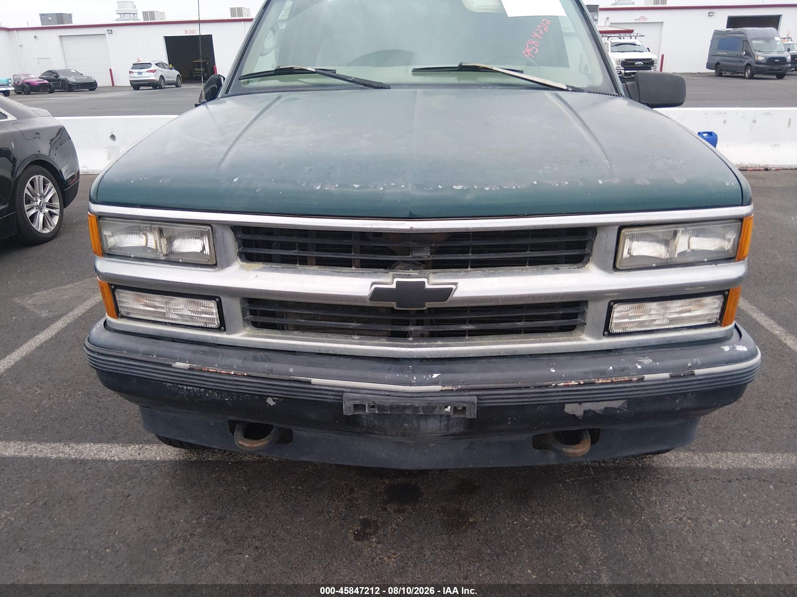 1997 Chevrolet K1500 Fleetside Green vin: 2GCEK19R3V1227704