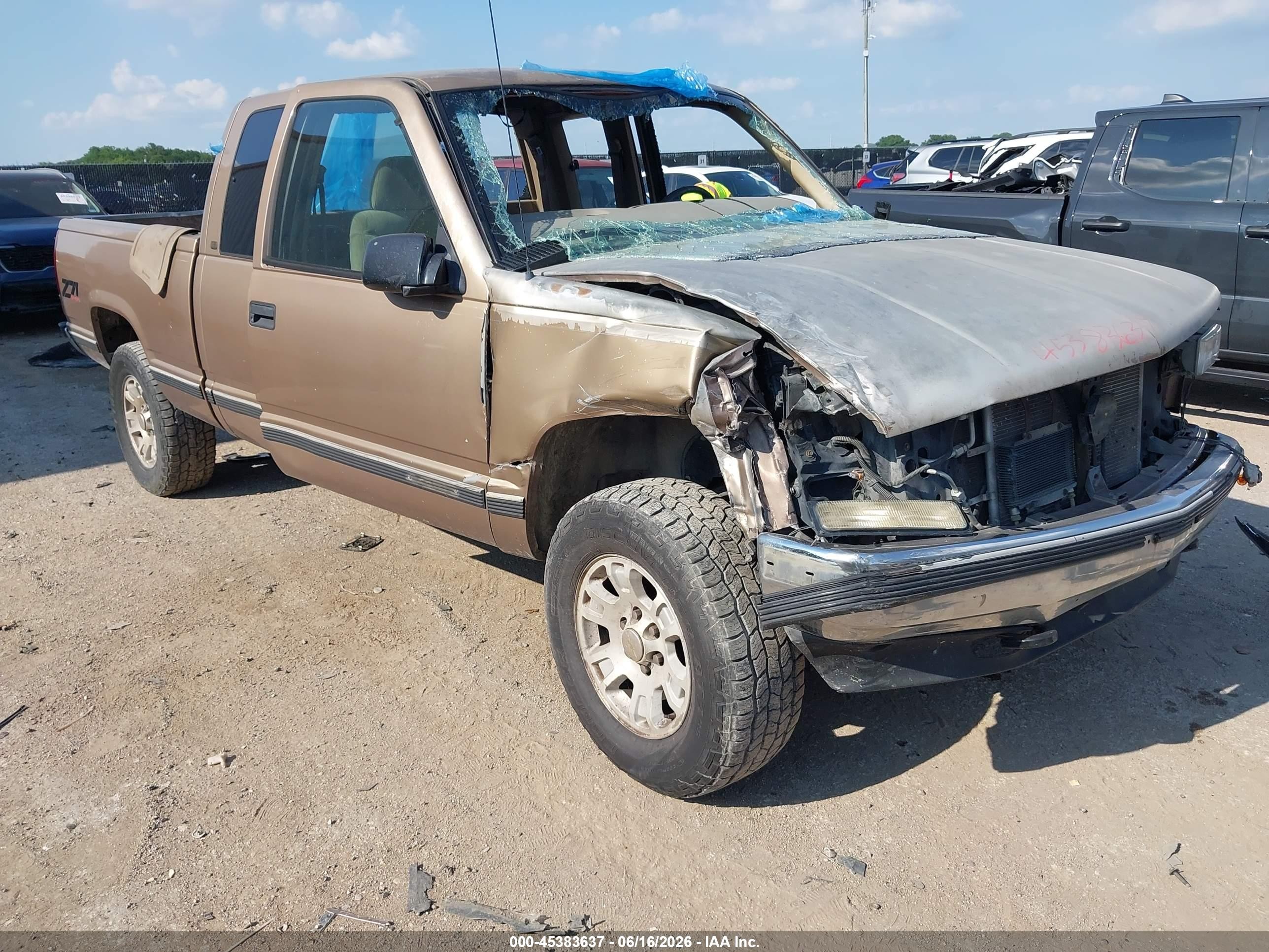 1997 Chevrolet K1500 Fleetside Brown vin: 2GCEK19R3V1241831