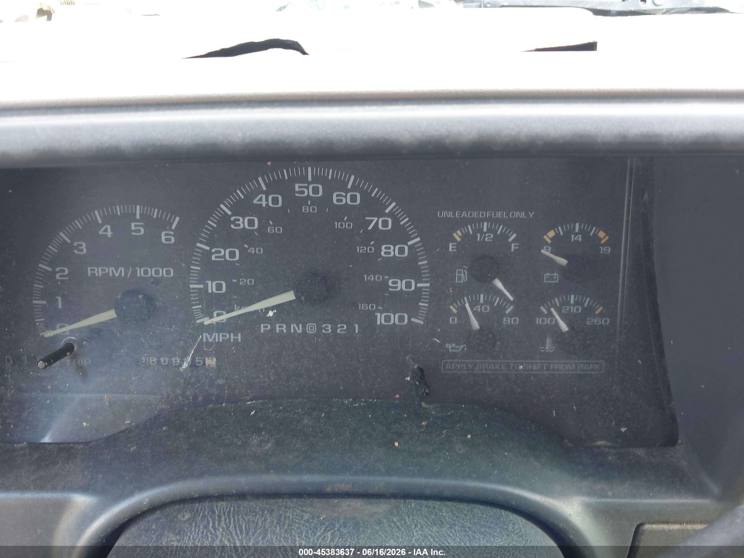 1997 Chevrolet K1500 Fleetside Brown vin: 2GCEK19R3V1241831