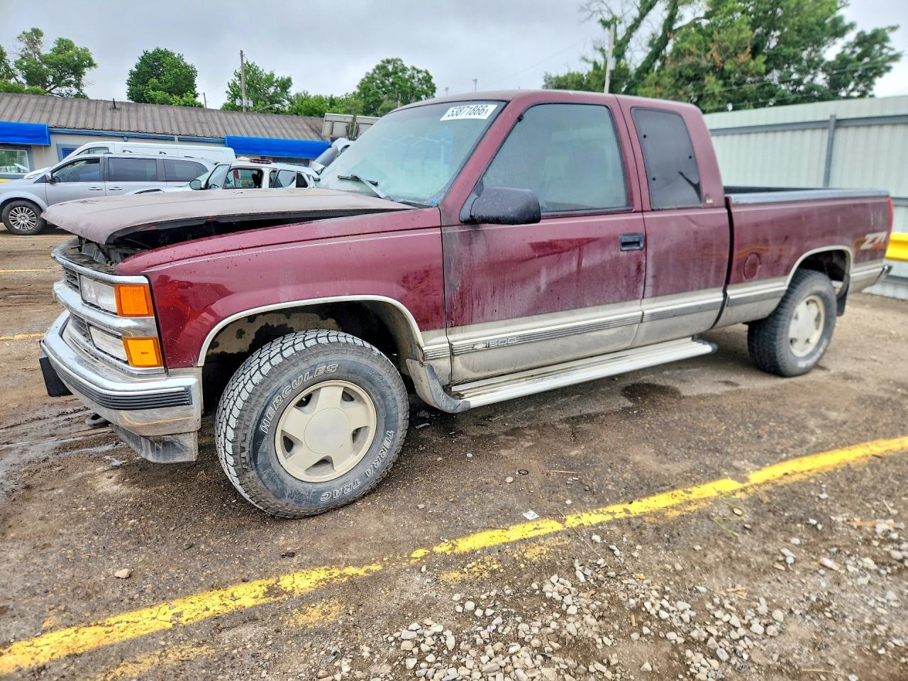 1998 Chevrolet Gmt-400 K1500 Бордовый vin: 2GCEK19R3W1136305