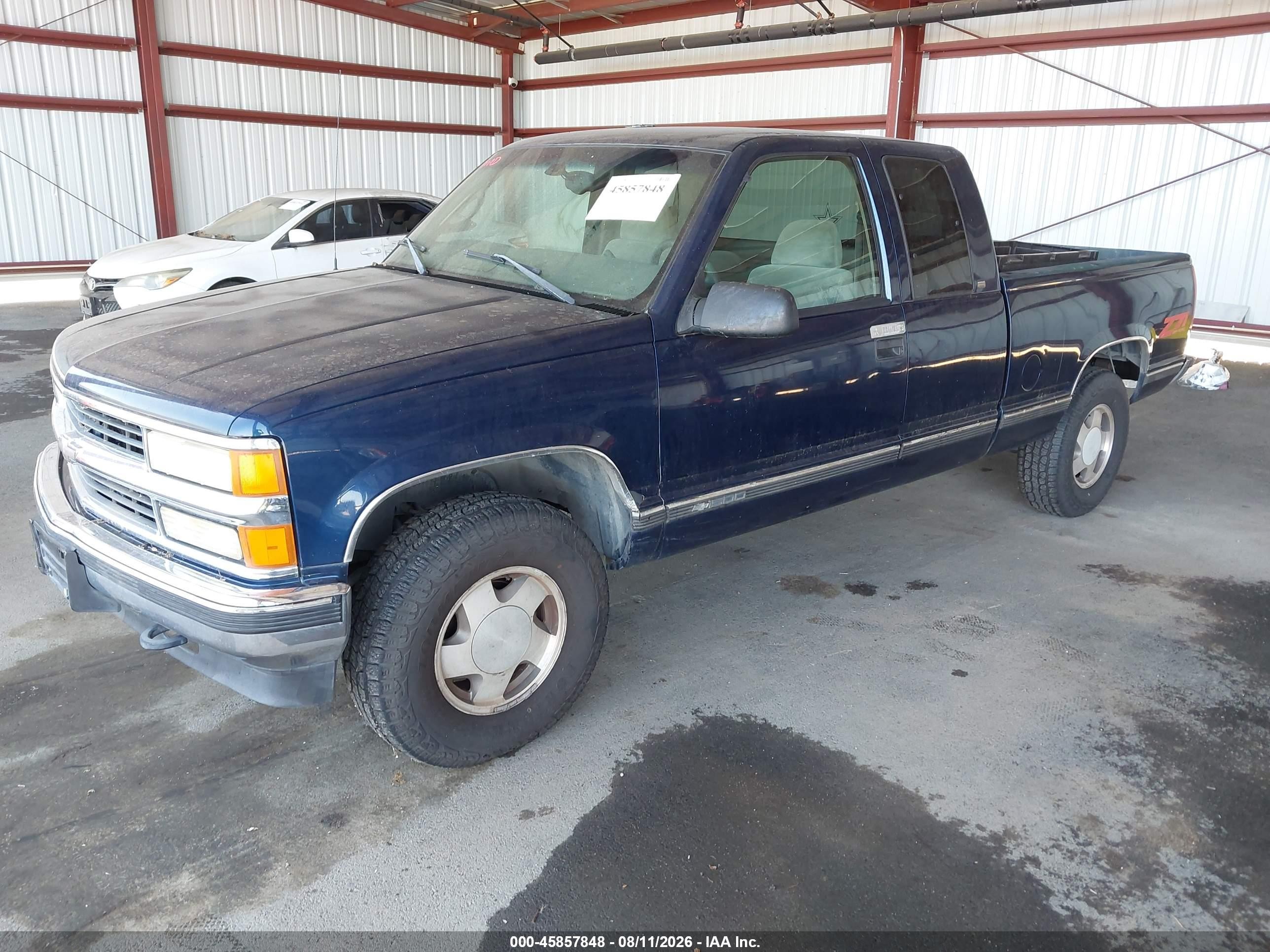 1998 Chevrolet C/k 1500 Fleetside Blue vin: 2GCEK19R3W1157042