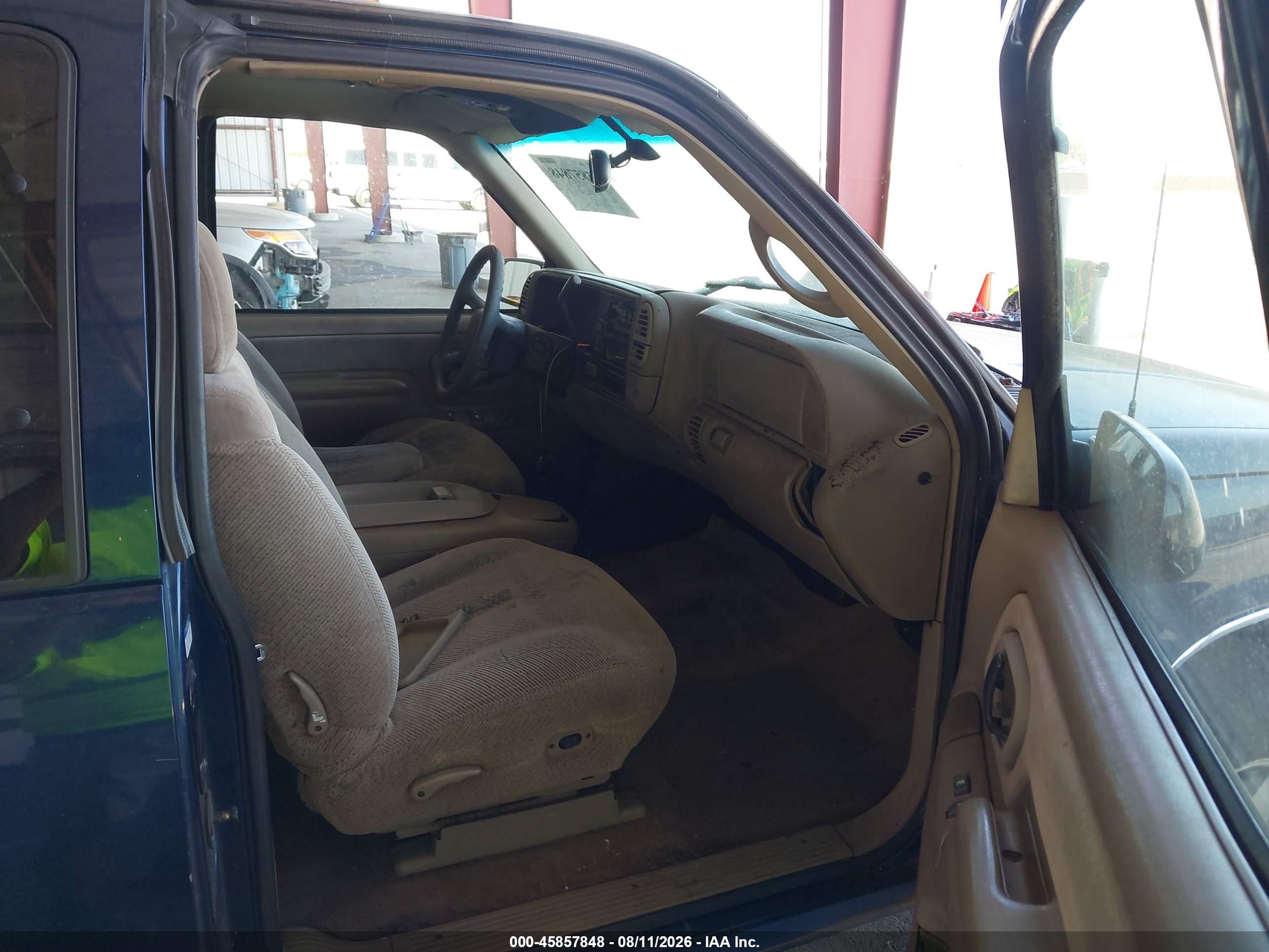1998 Chevrolet C/k 1500 Fleetside Blue vin: 2GCEK19R3W1157042