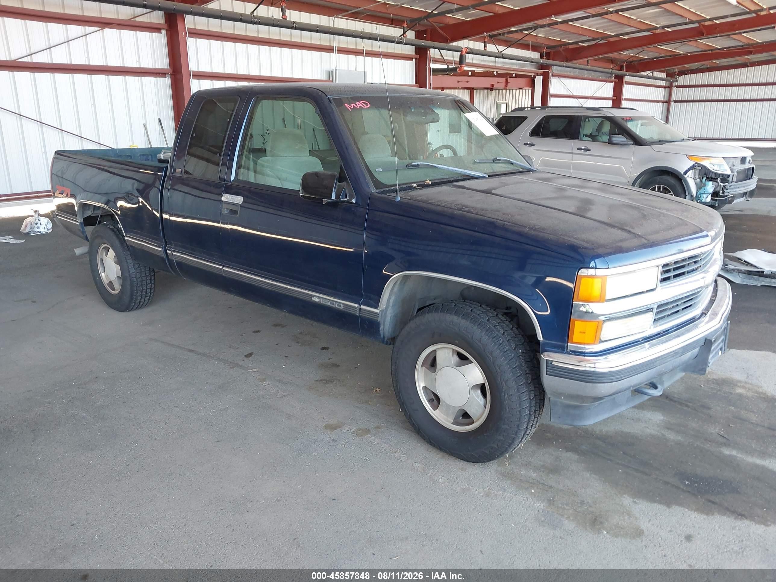 1998 Chevrolet C/k 1500 Fleetside Blue vin: 2GCEK19R3W1157042