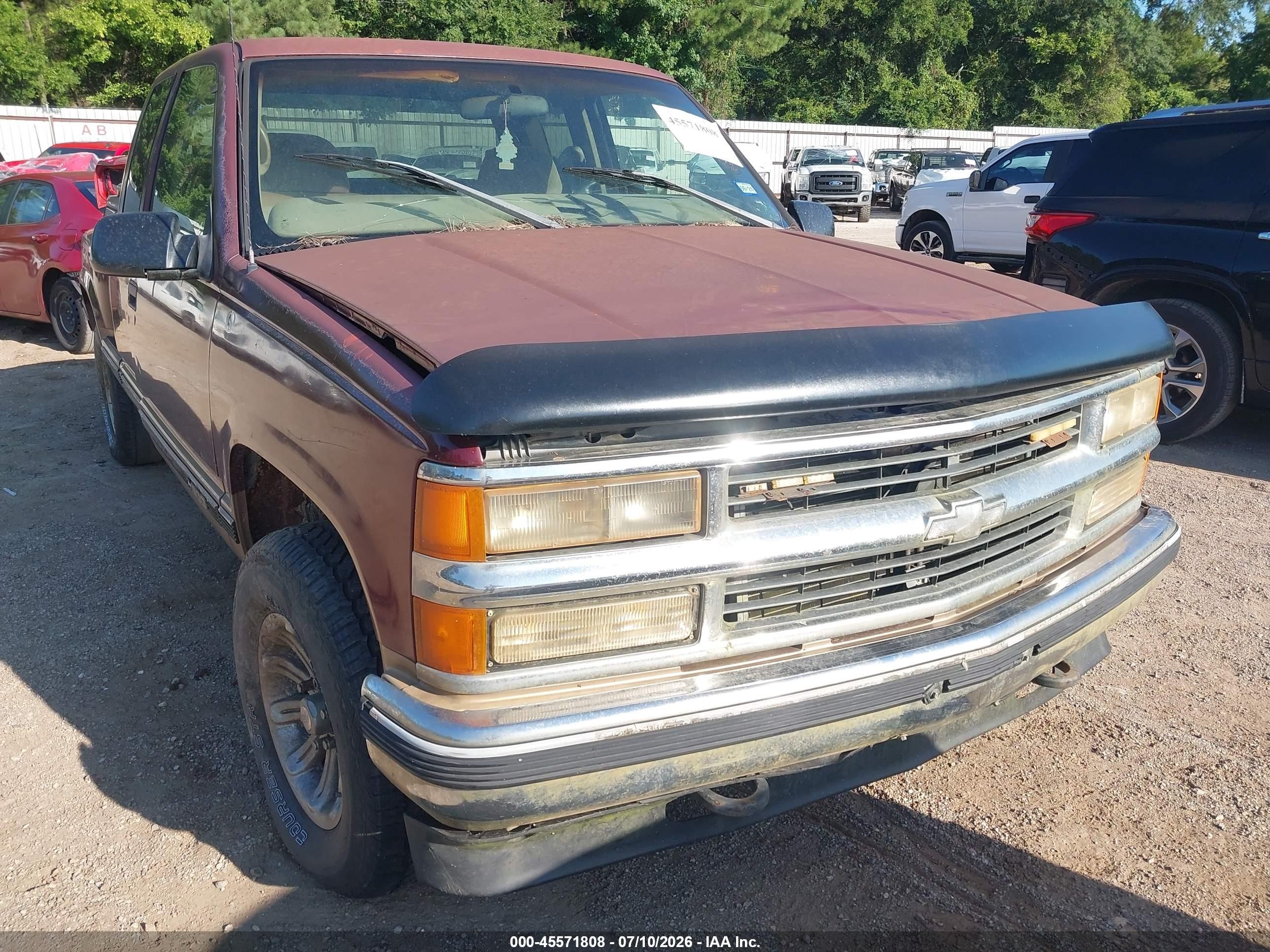 1998 Chevrolet C/k 1500 Sportside Burgundy vin: 2GCEK19R3W1166100