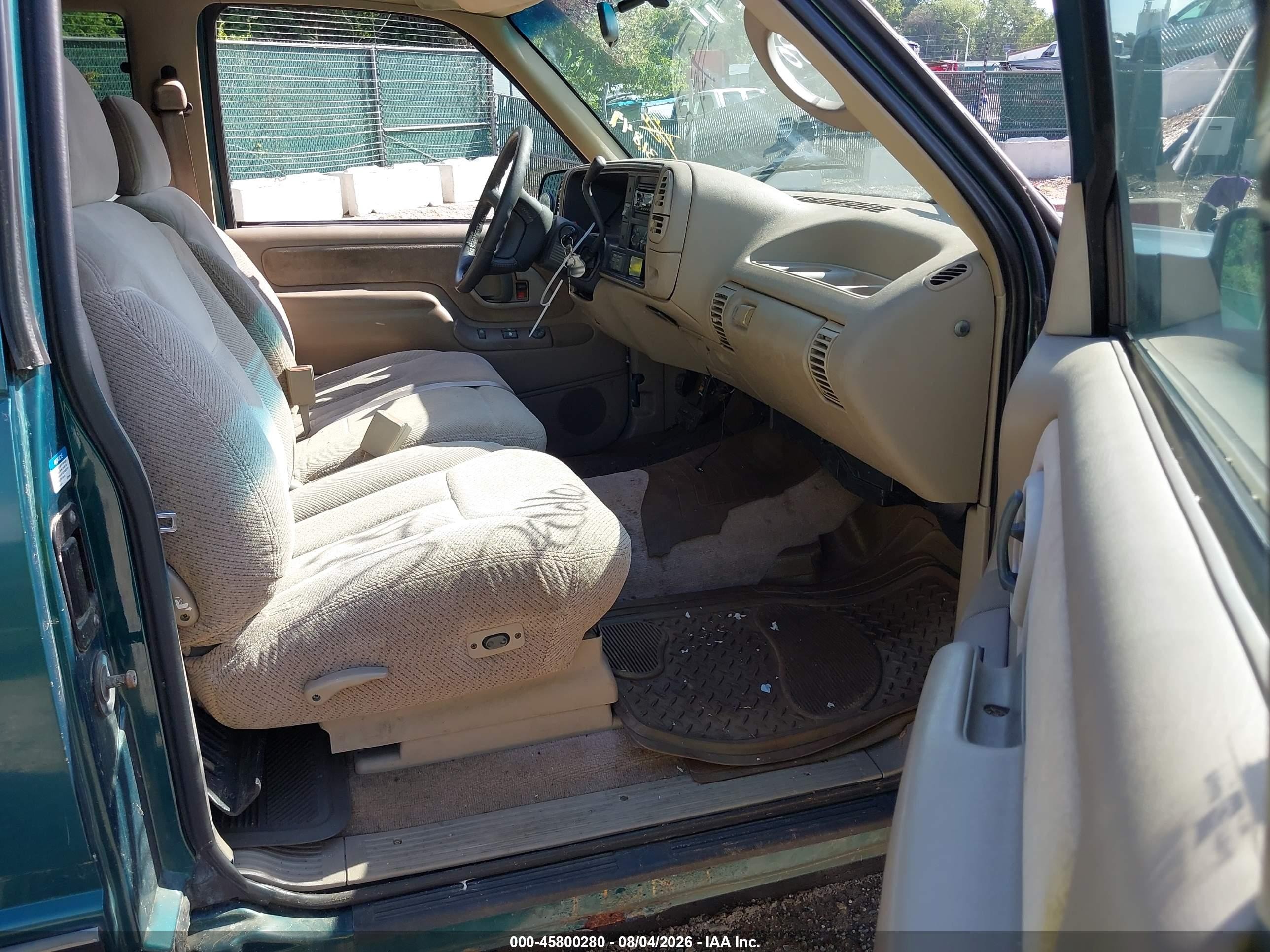 1996 Chevrolet Gmt-400 K1500 Green vin: 2GCEK19R4T1251863