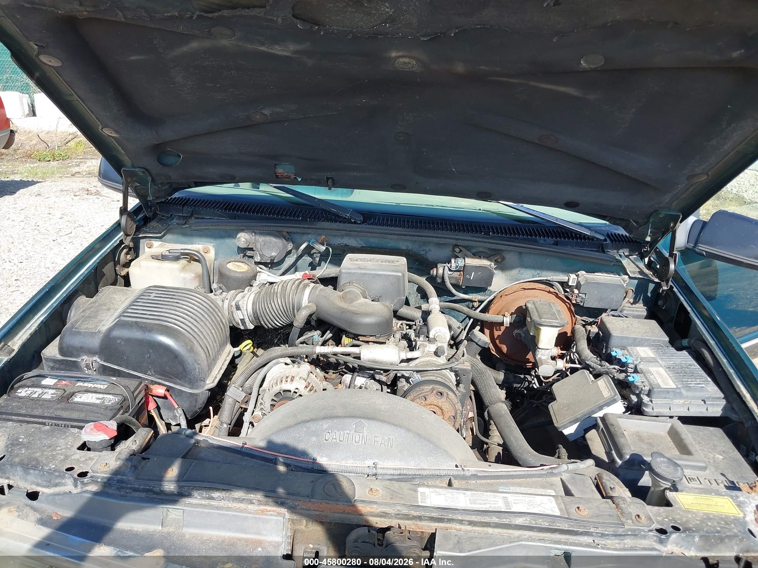 1996 Chevrolet Gmt-400 K1500 Green vin: 2GCEK19R4T1251863