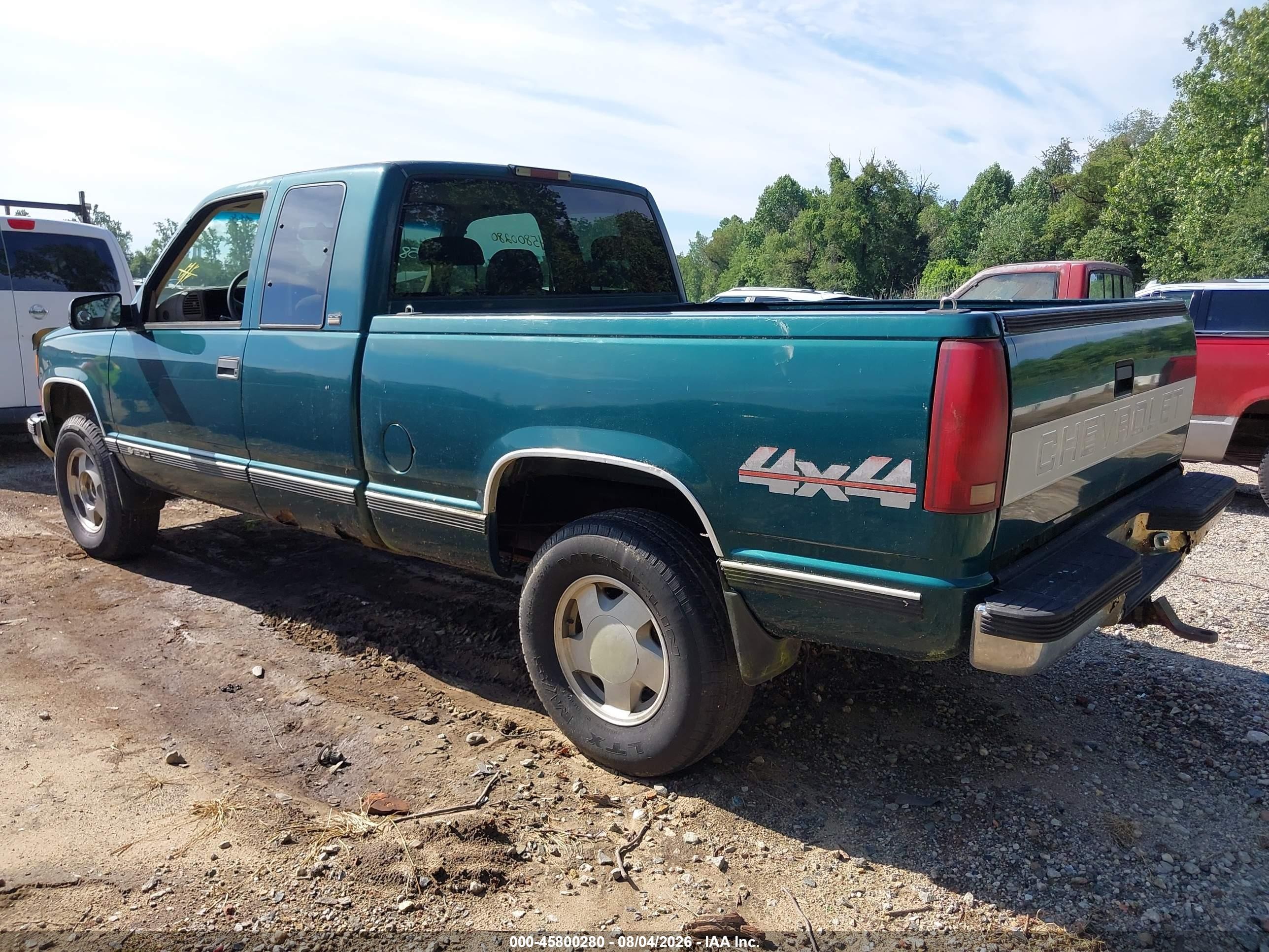 1996 Chevrolet Gmt-400 K1500 Green vin: 2GCEK19R4T1251863