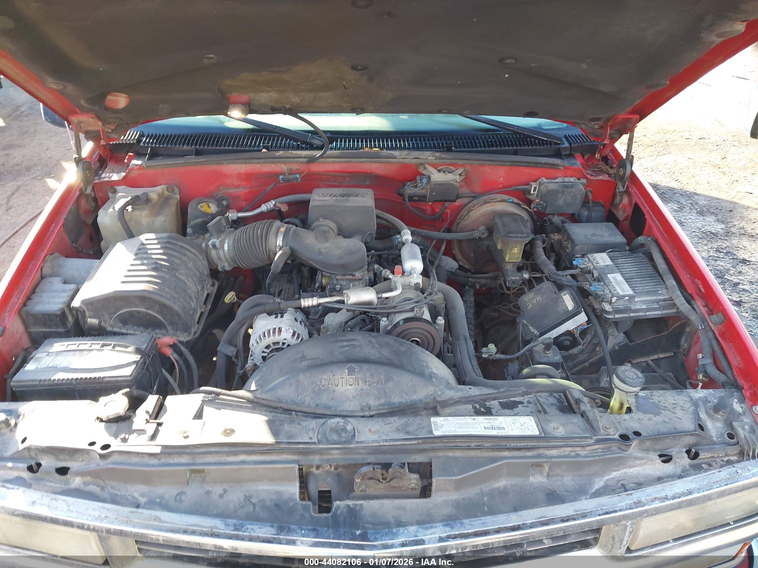 1998 Chevrolet K1500 Fleetside Красный vin: 2GCEK19R4W1143067