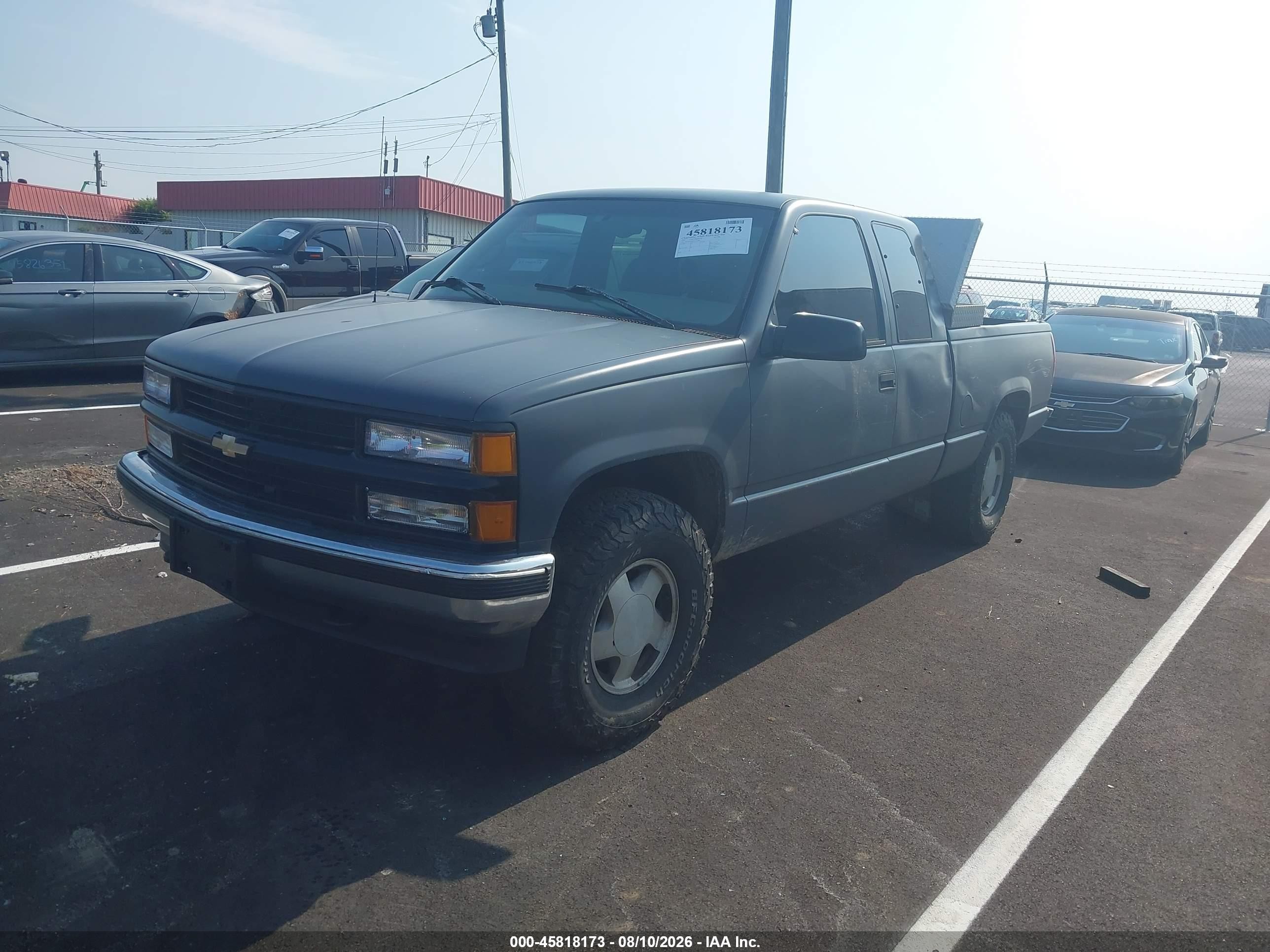 1997 Chevrolet K1500 Fleetside Gray vin: 2GCEK19R5V1120086