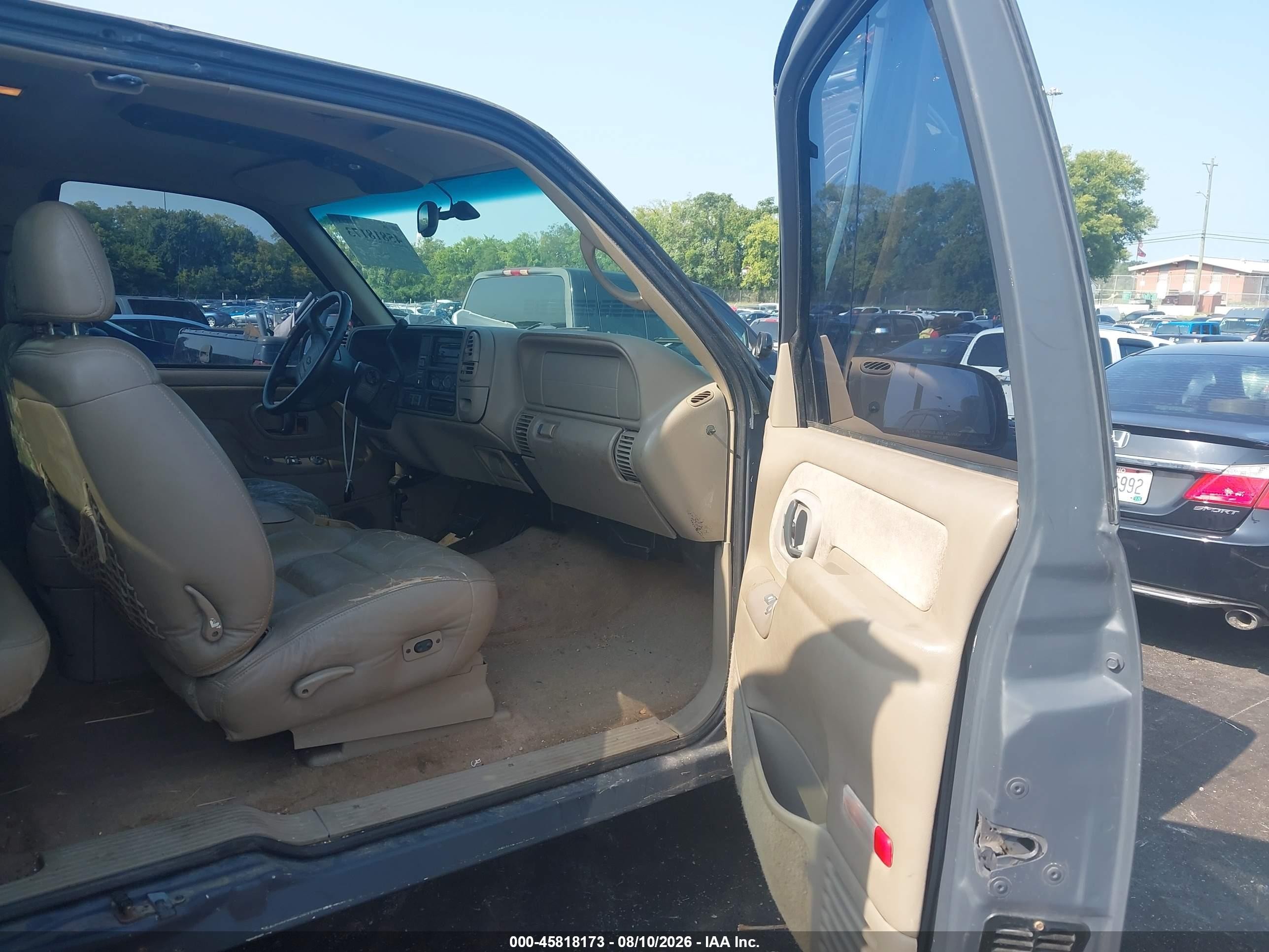 1997 Chevrolet K1500 Fleetside Gray vin: 2GCEK19R5V1120086