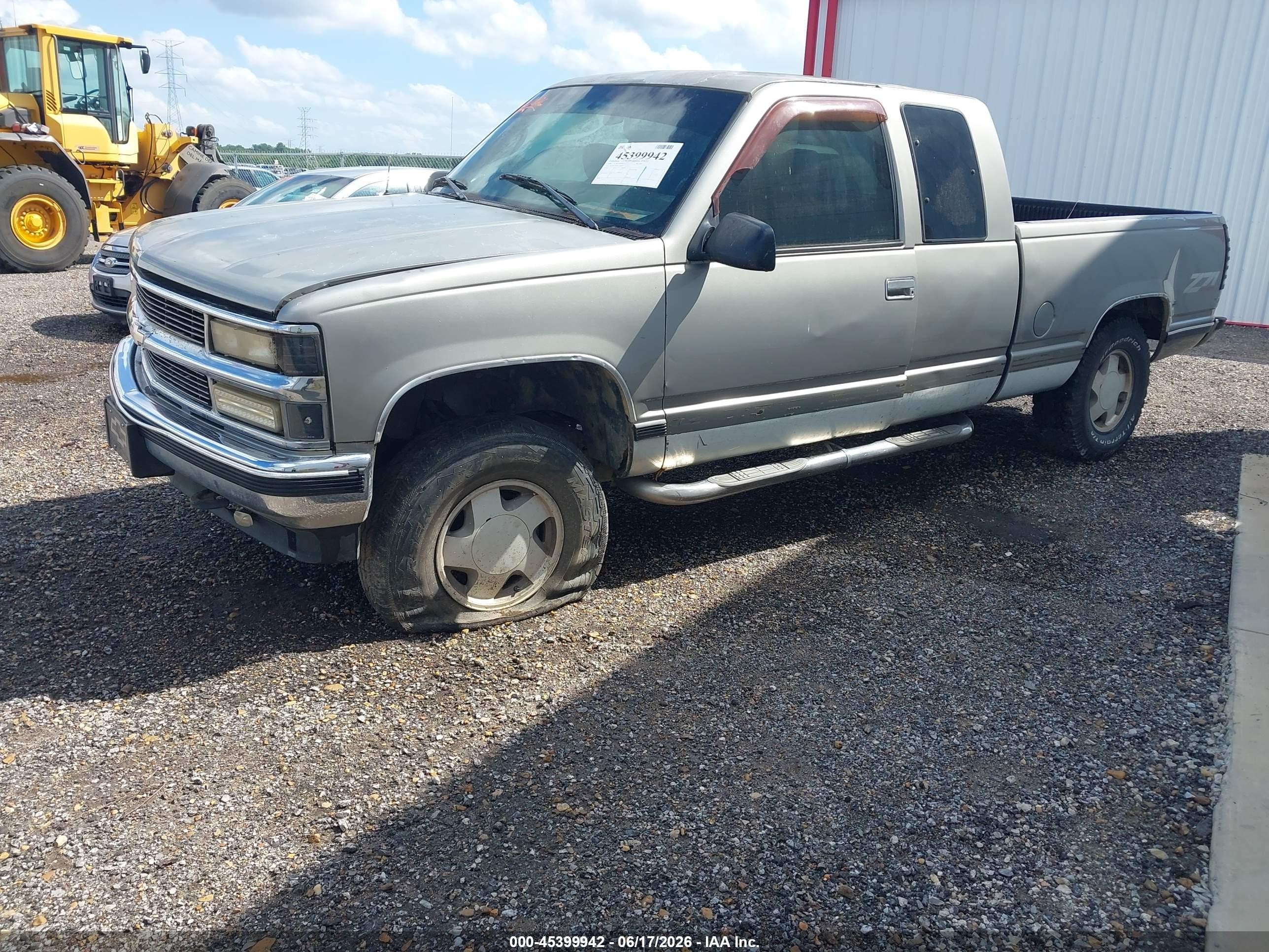 1998 Chevrolet K1500 Fleetside Gray vin: 2GCEK19R5W1168608