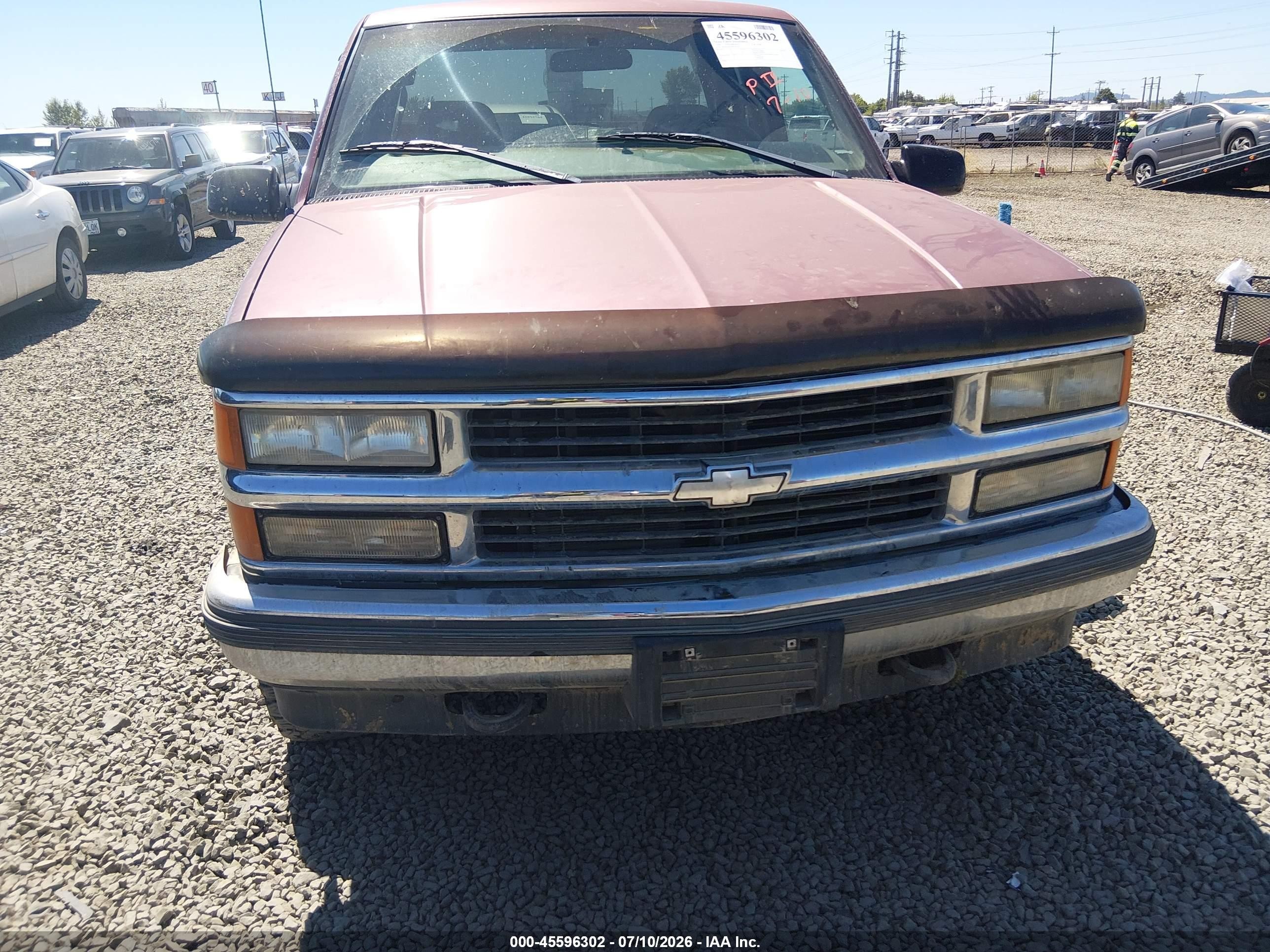 1998 Chevrolet C/k 1500 Fleetside Red vin: 2GCEK19R5W1273729