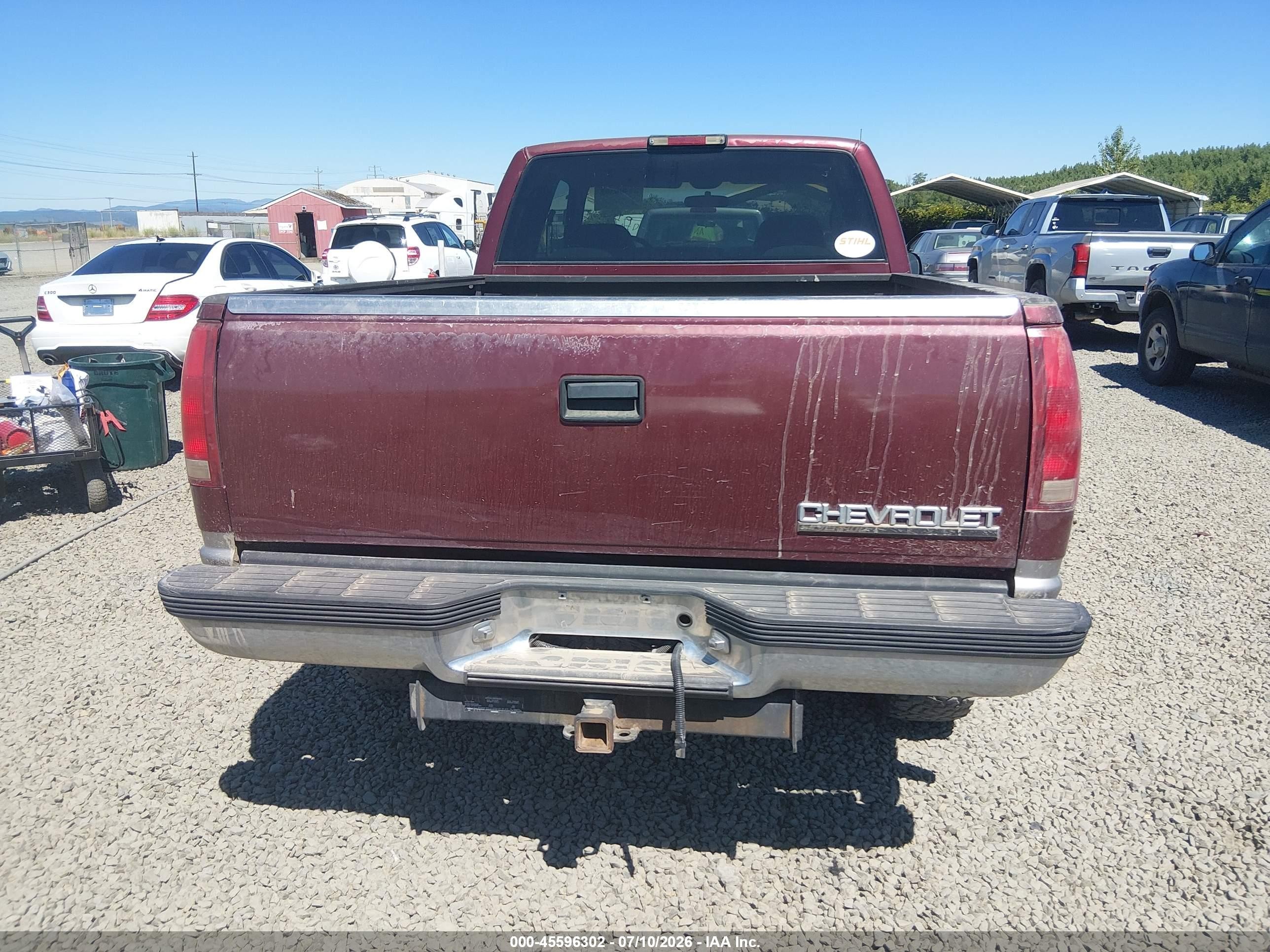 1998 Chevrolet C/k 1500 Fleetside Red vin: 2GCEK19R5W1273729