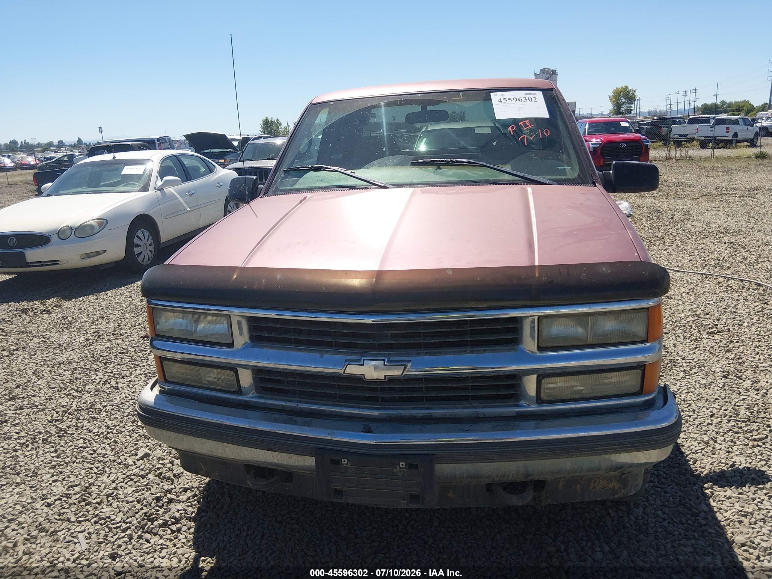 1998 Chevrolet C/k 1500 Fleetside Red vin: 2GCEK19R5W1273729