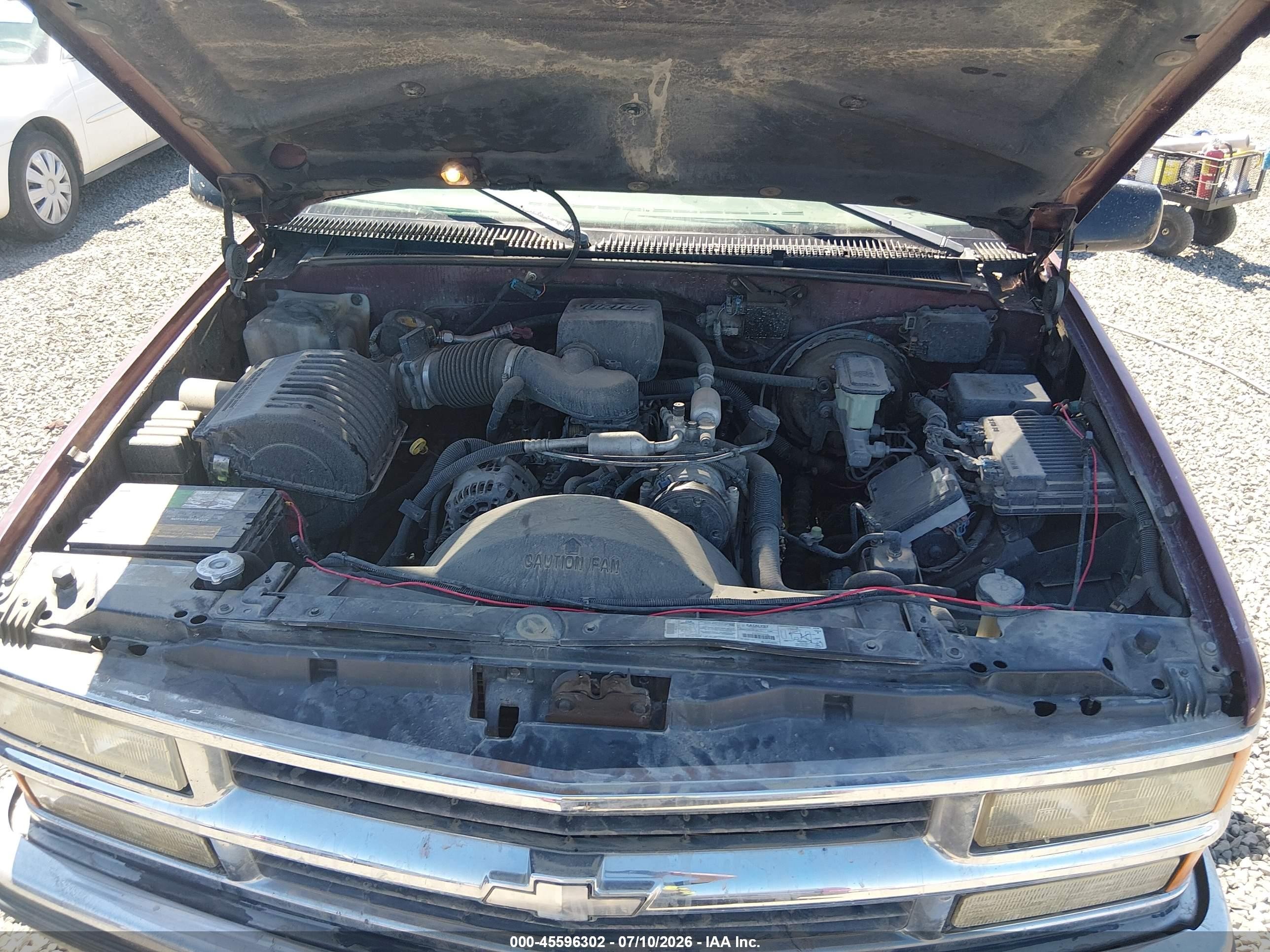 1998 Chevrolet C/k 1500 Fleetside Red vin: 2GCEK19R5W1273729