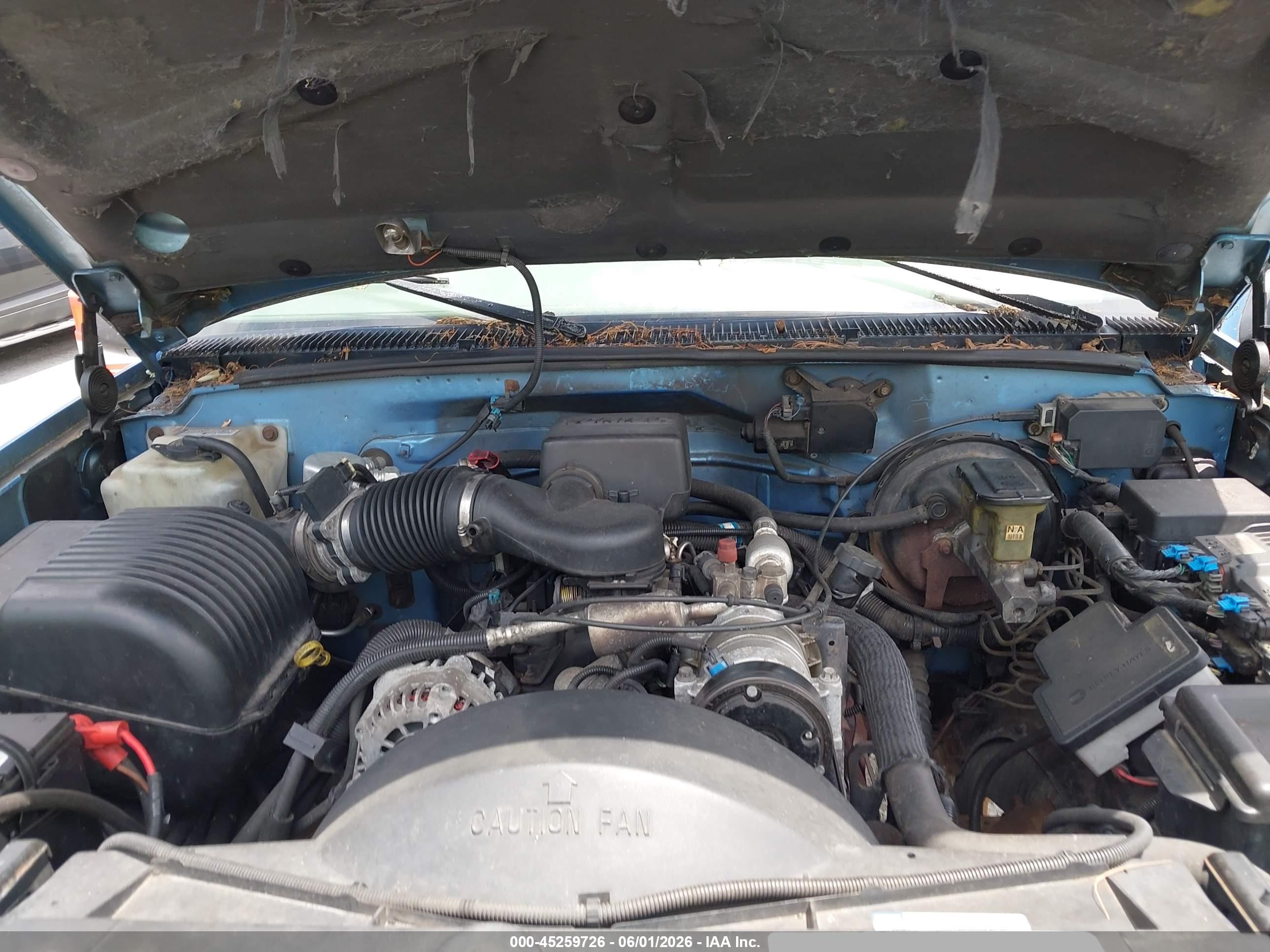 1997 Chevrolet K1500 Fleetside Light Blue vin: 2GCEK19R6V1158815