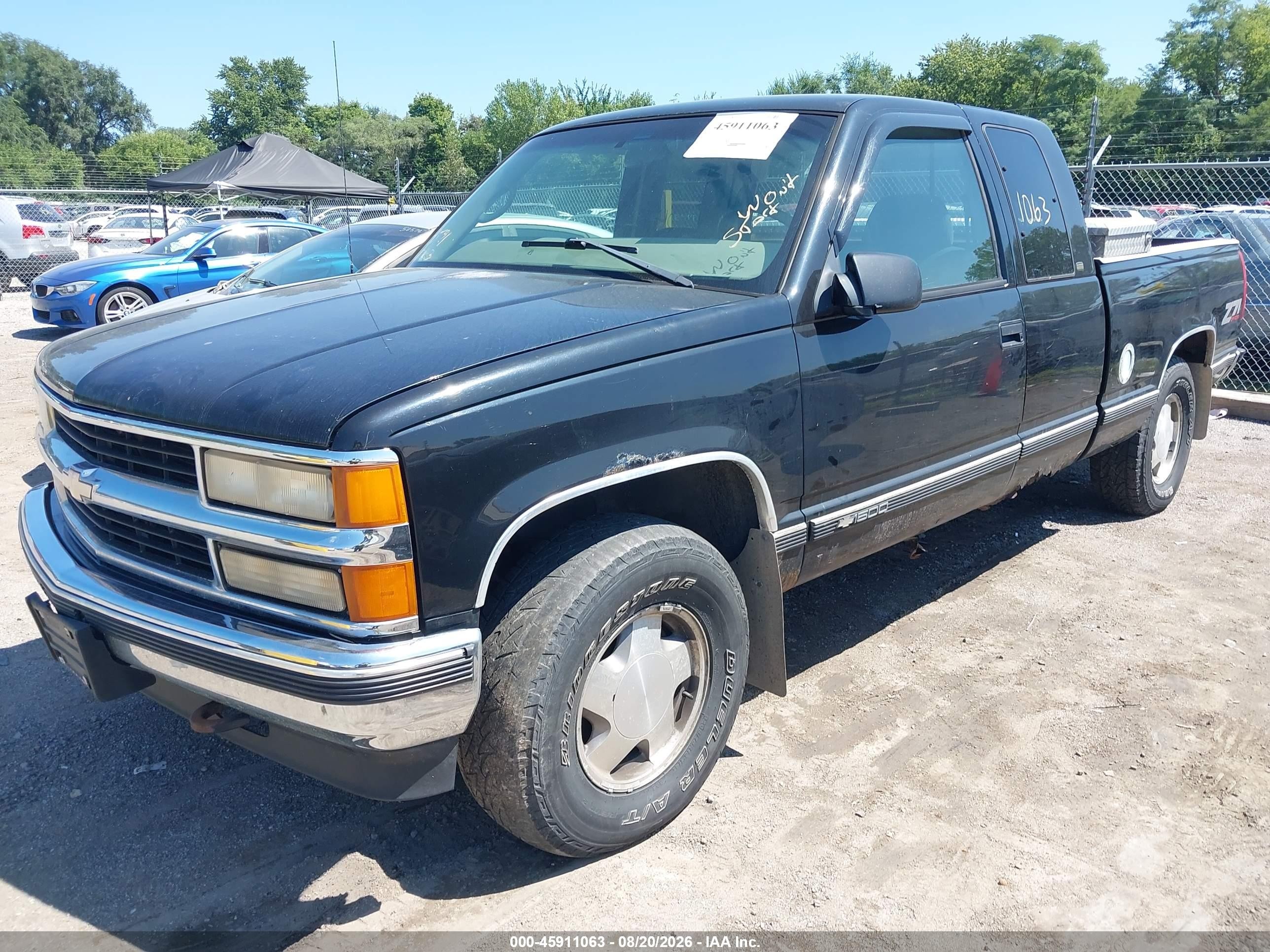 1997 Chevrolet K1500 Fleetside Black vin: 2GCEK19R6V1261720