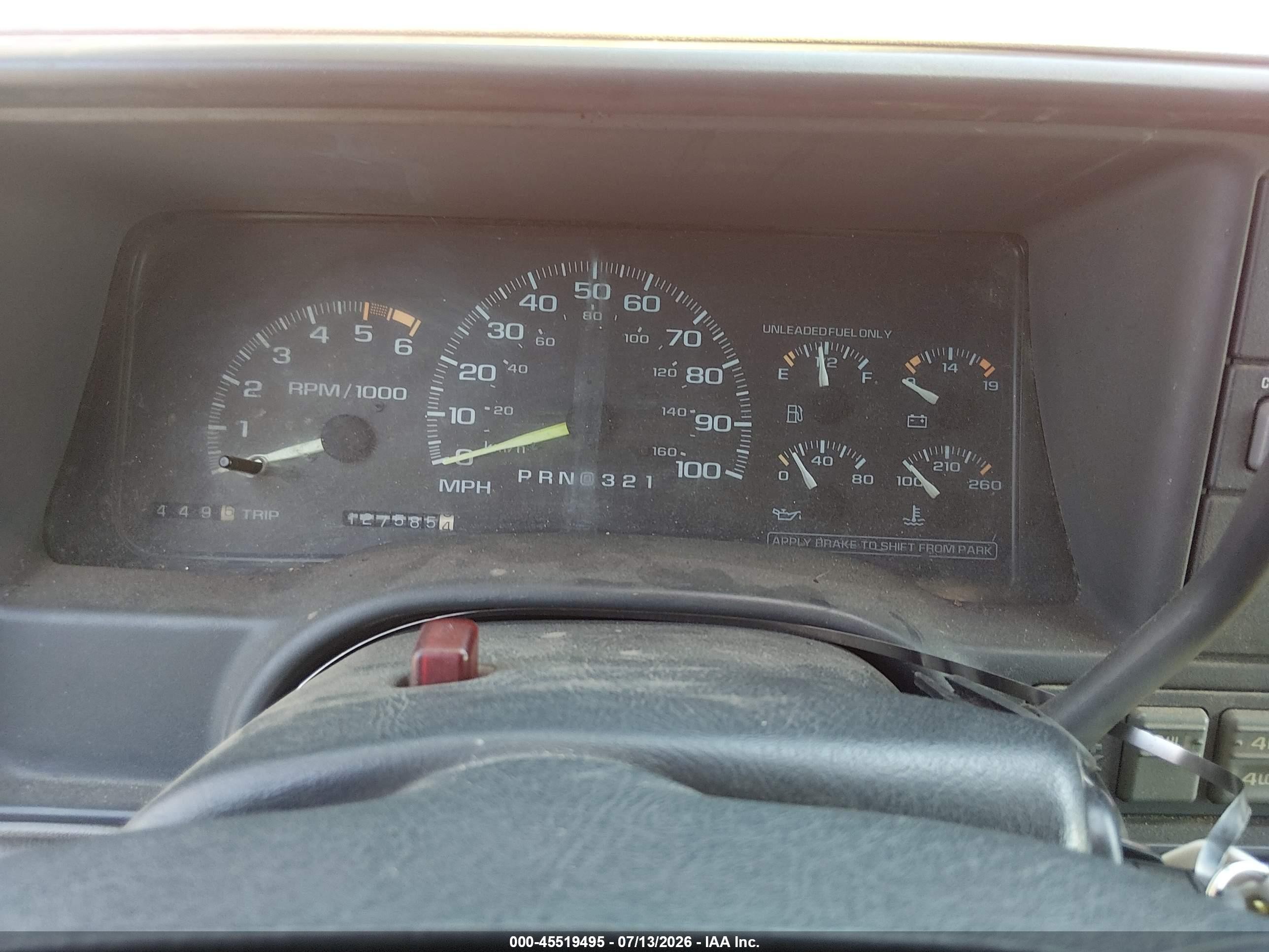 1996 Chevrolet Gmt-400 K1500 Red vin: 2GCEK19R7T1215830