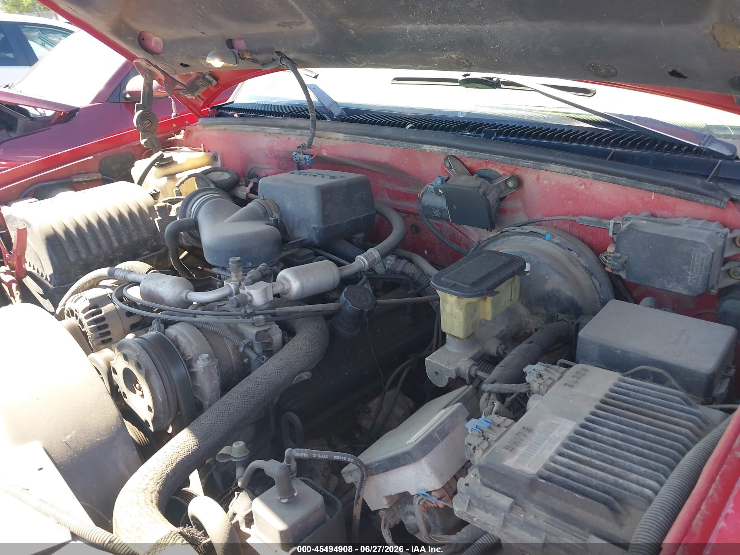 1998 Chevrolet C/k 1500 Fleetside Red vin: 2GCEK19R7W1130491