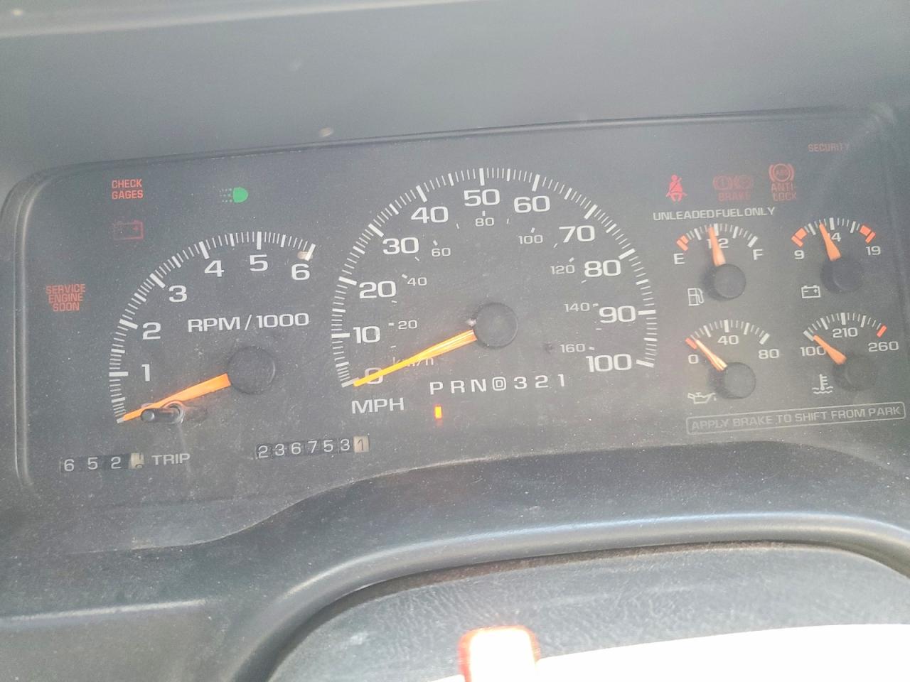 1998 Chevrolet Gmt-400 K1500 Blue vin: 2GCEK19R7W1224581