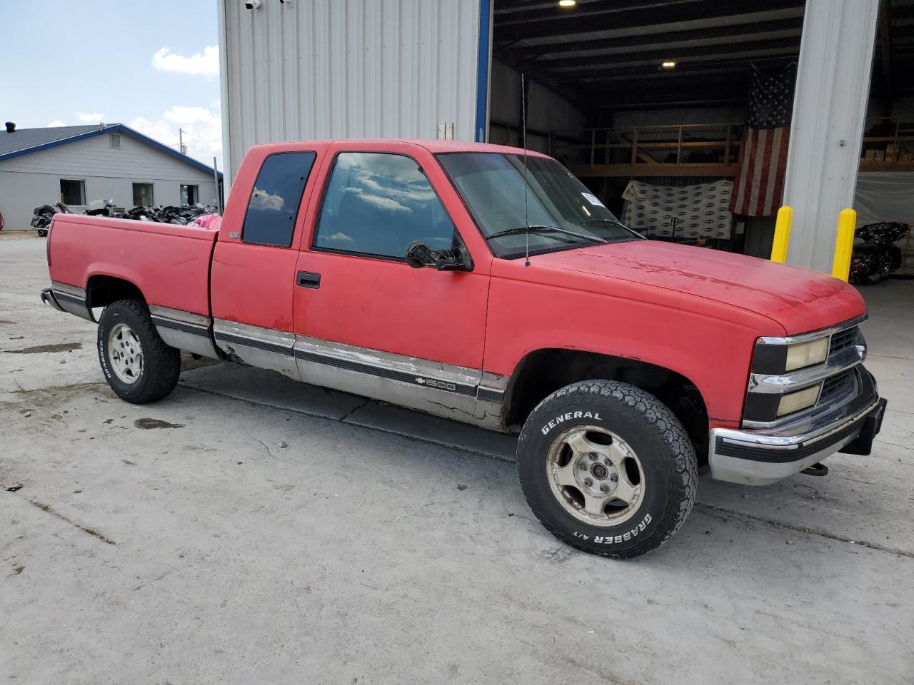 1996 Chevrolet Gmt-400 K1500 Red vin: 2GCEK19R8T1209275