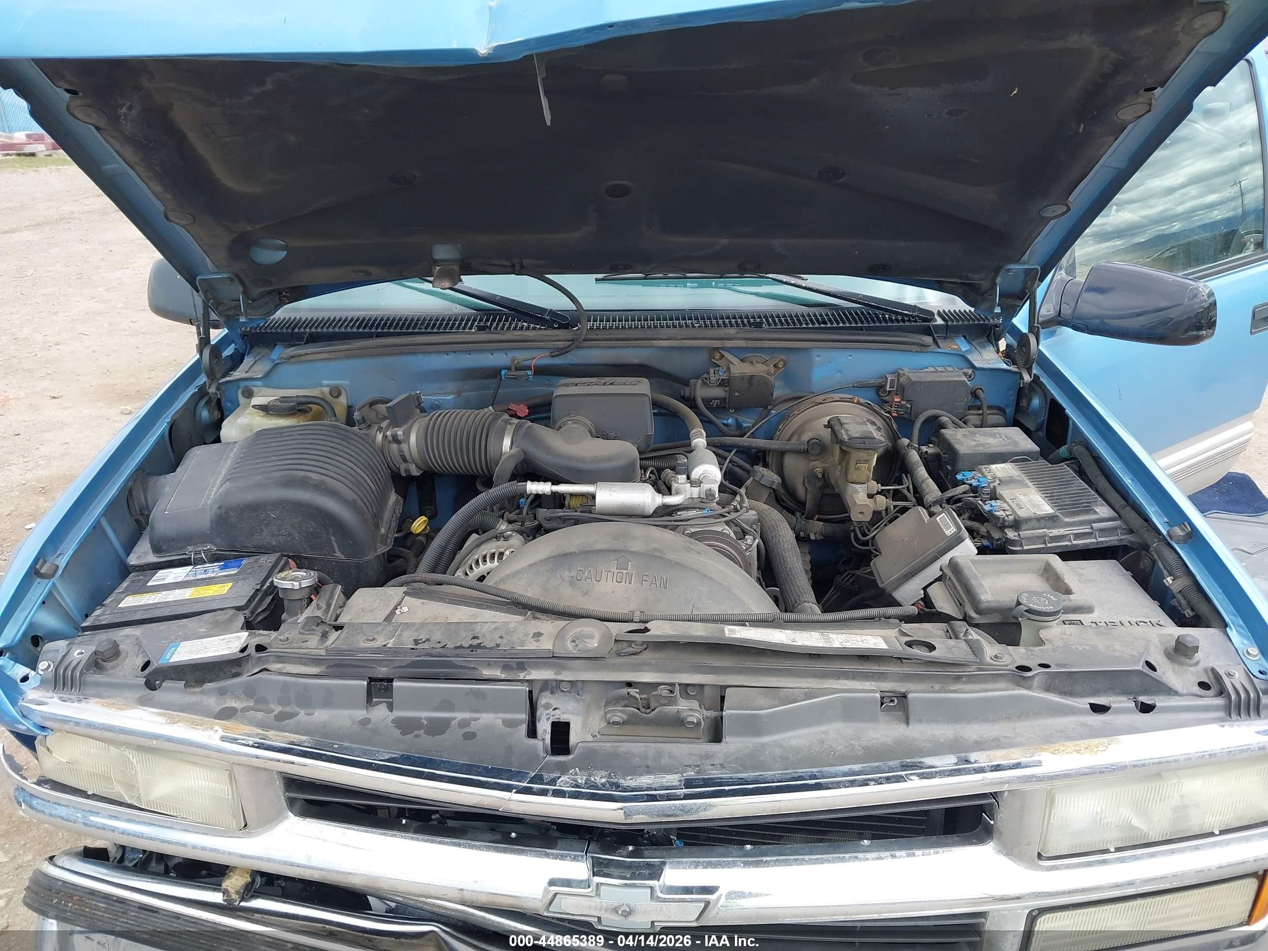 1997 Chevrolet K1500 Fleetside Blue vin: 2GCEK19R8V1180864