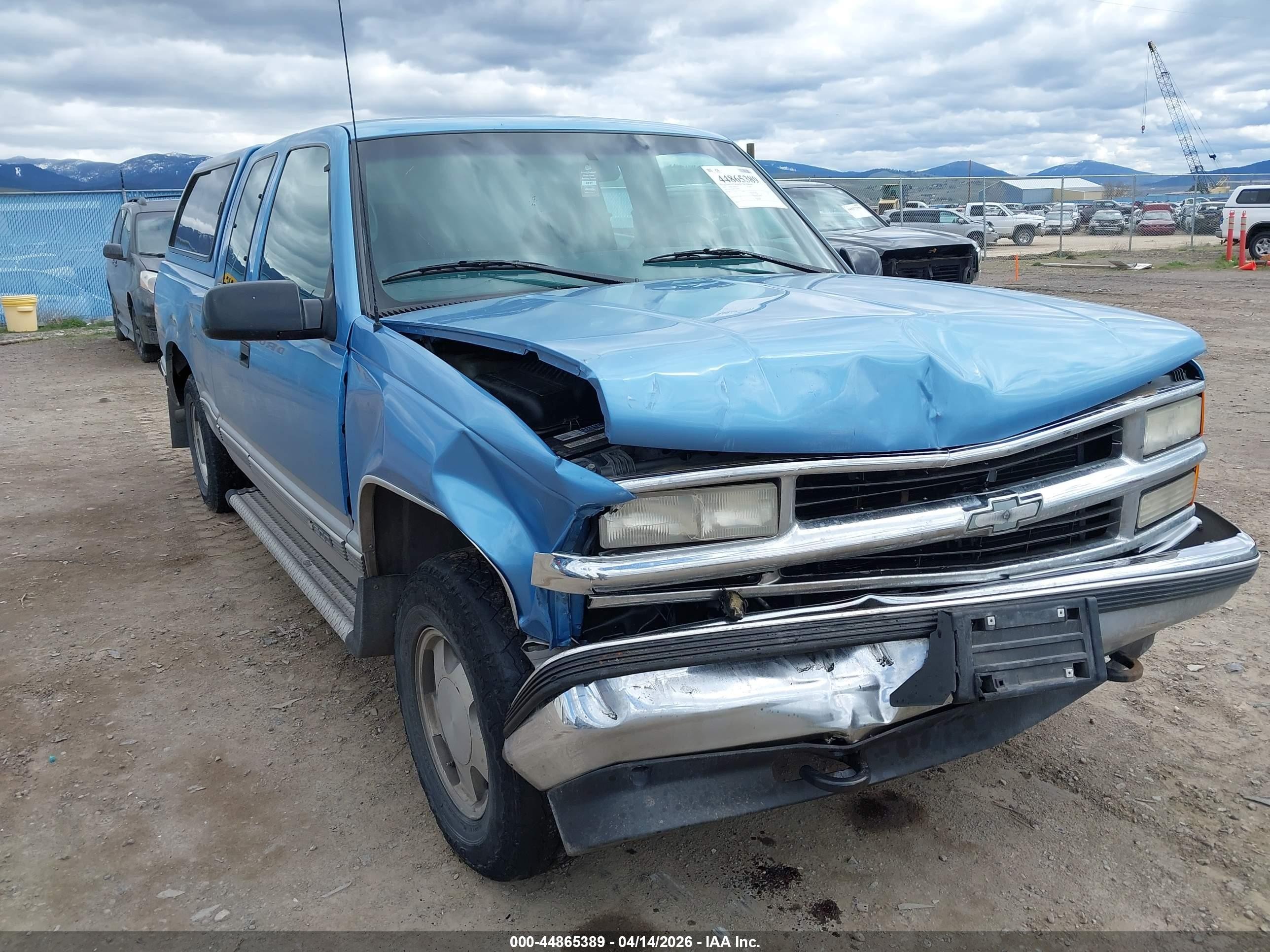 1997 Chevrolet K1500 Fleetside Blue vin: 2GCEK19R8V1180864